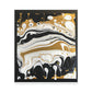 Golden Flux Swirls - Canvas