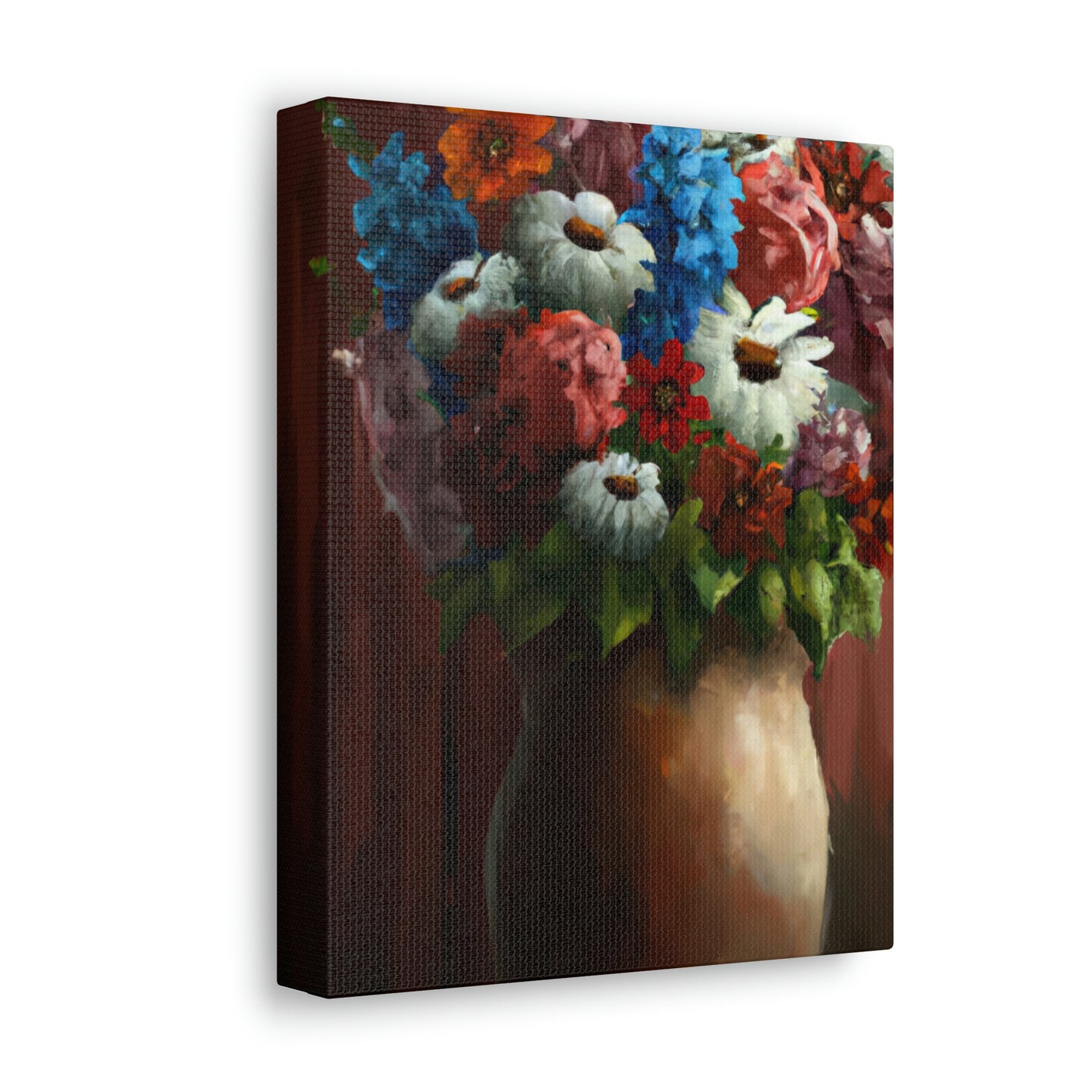 Vibrant Petal Bouquet. - Canvas