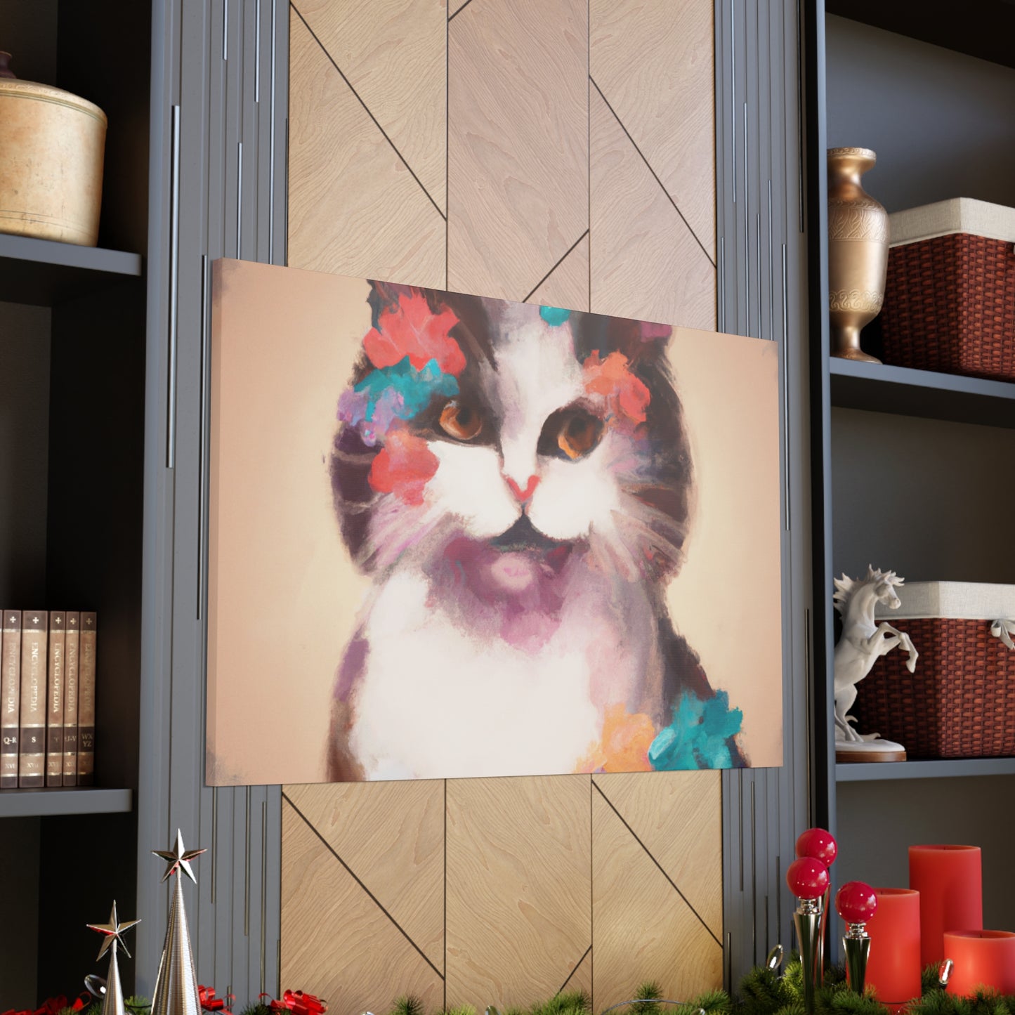 Kitty Blooms - Canvas