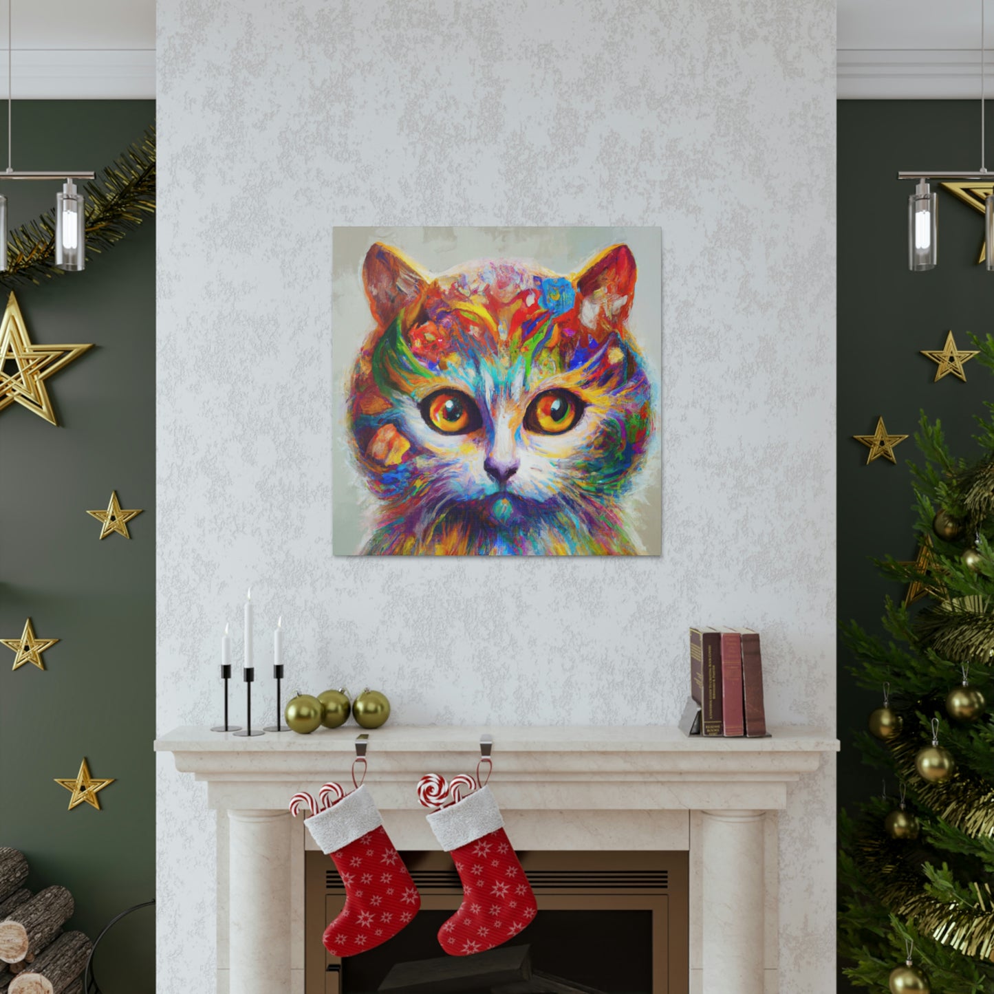 "Feline Bloom" - Canvas