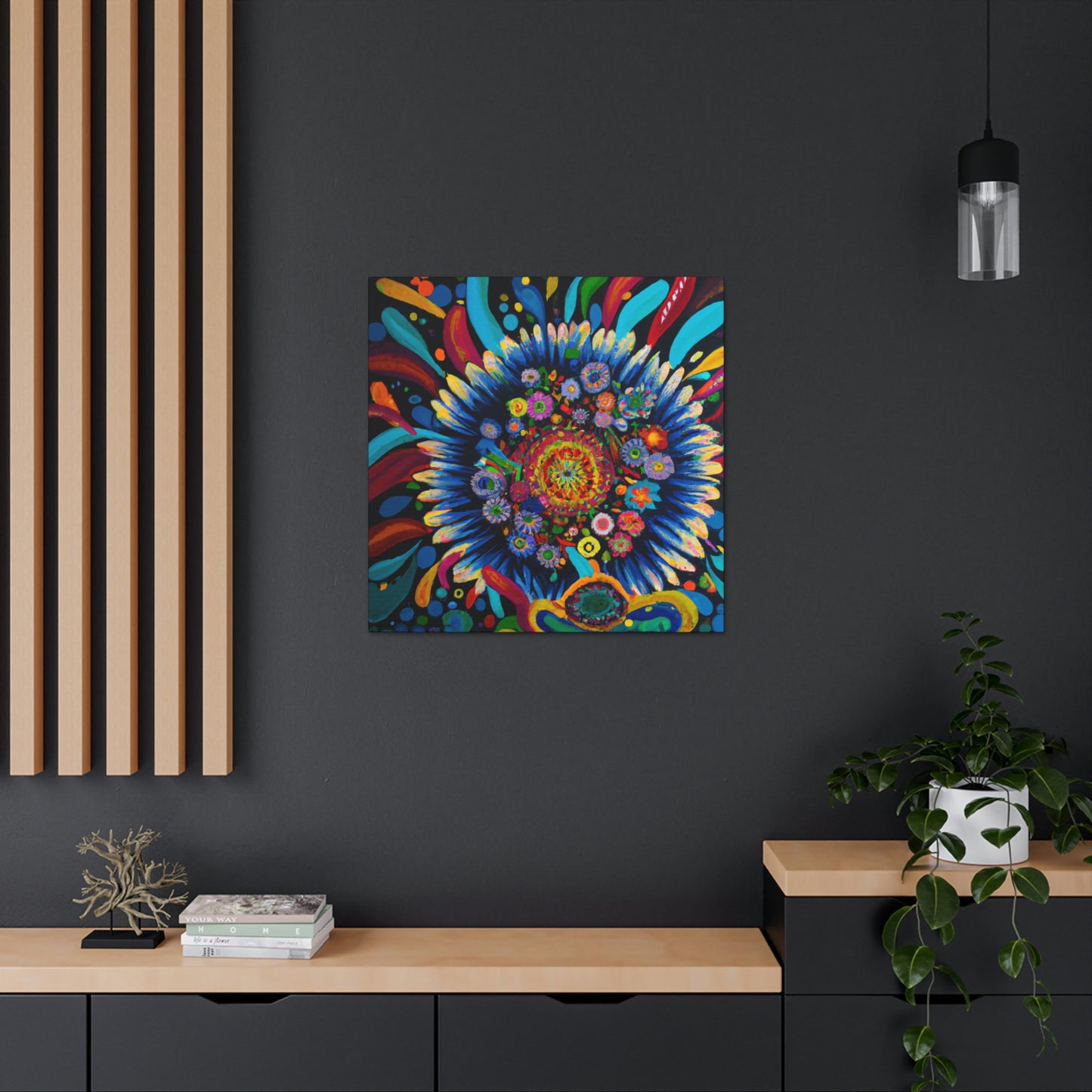 Vibrant Bloom. - Canvas