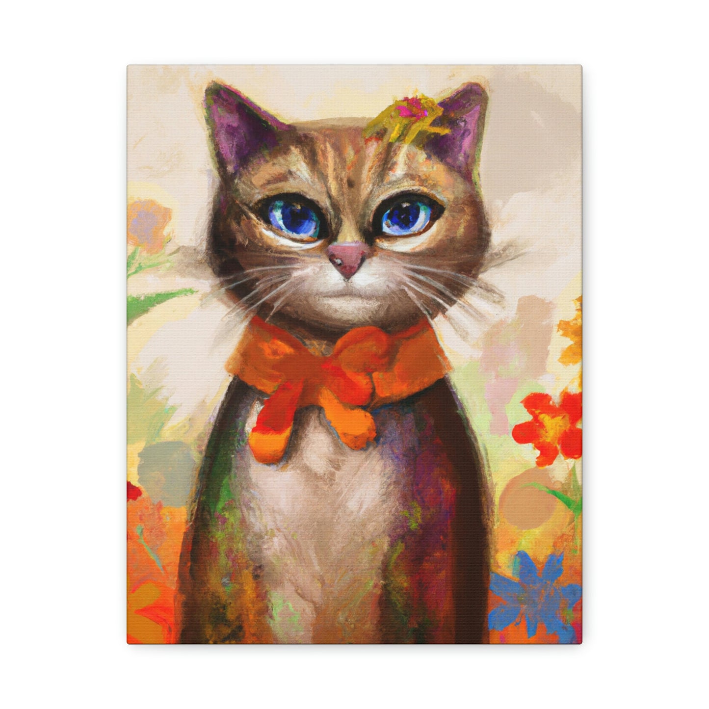 Feline Flora - Canvas