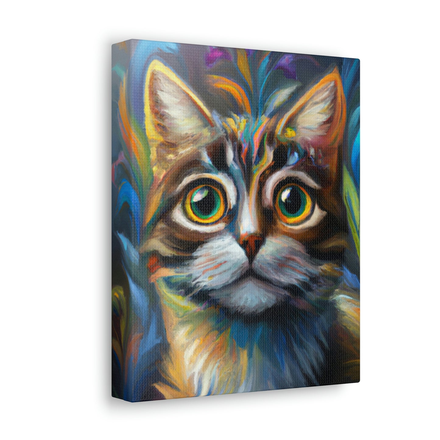 Rainbow Whiskers. - Canvas