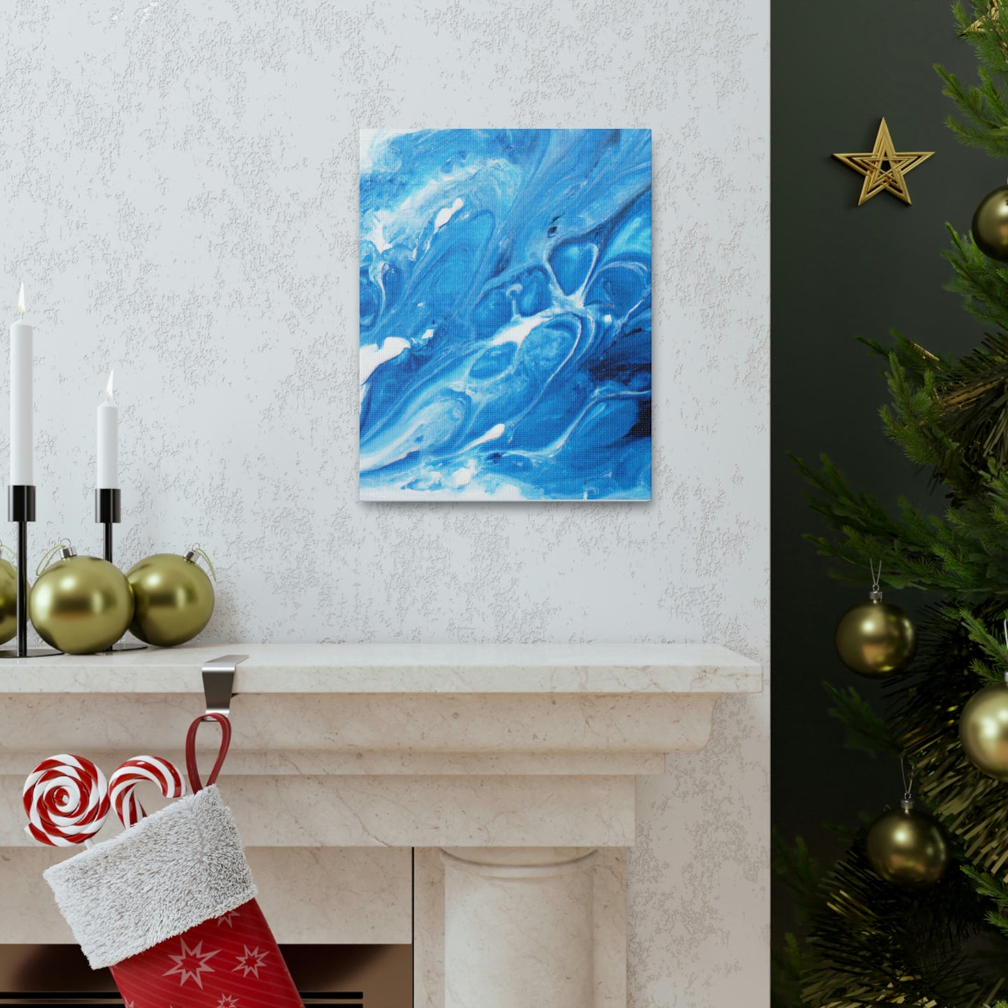 Blue Vapour. - Canvas
