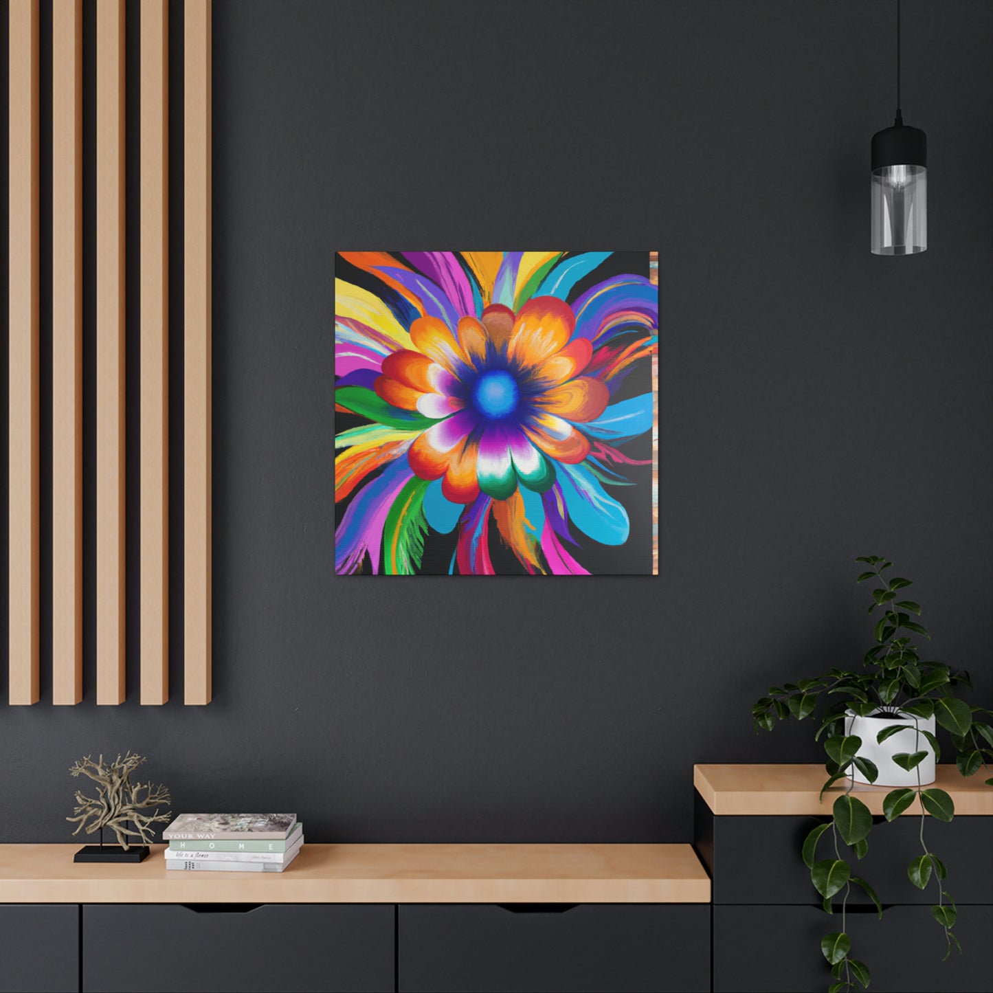 Psychedelic Bloom. - Canvas