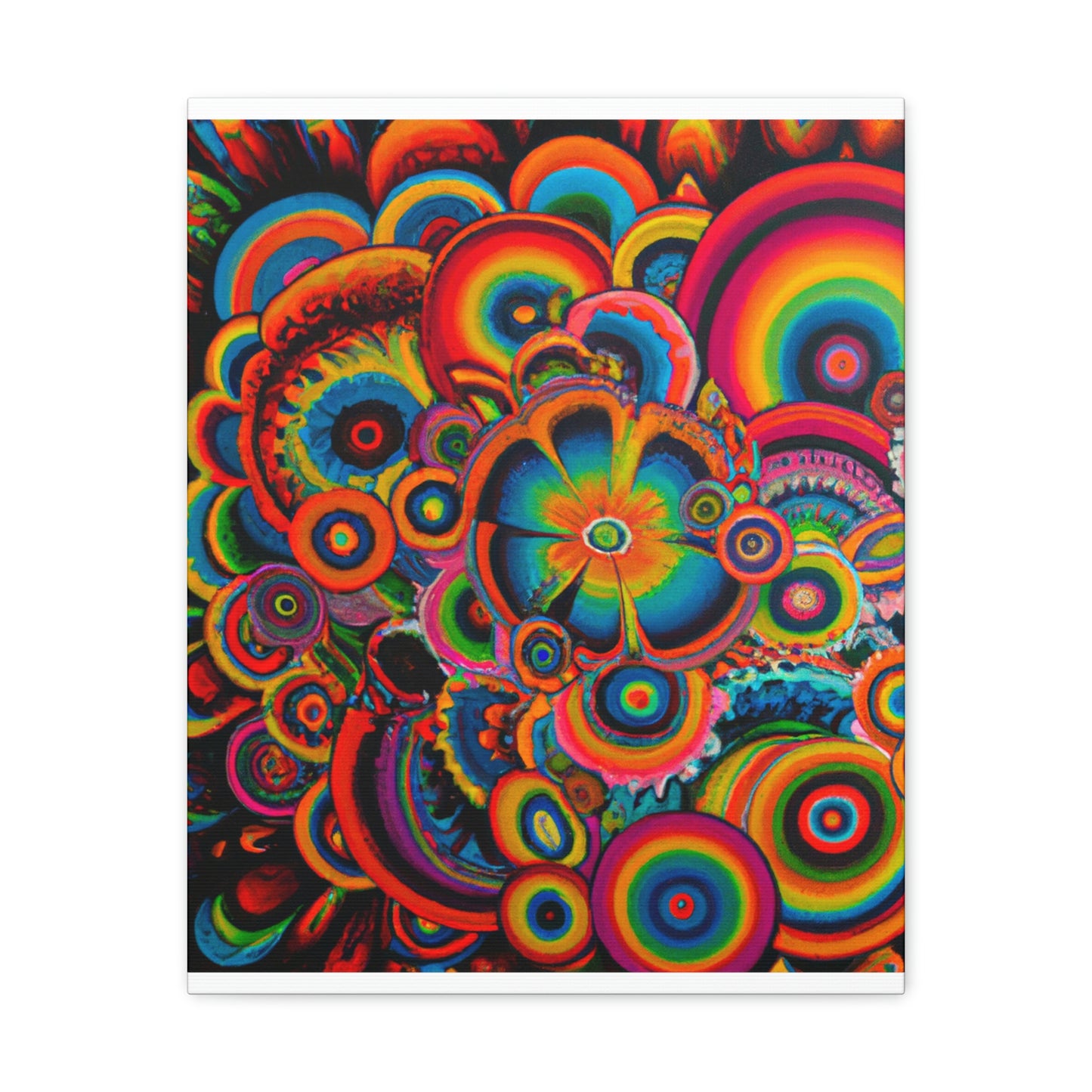 "Psychedelic Petals" - Canvas