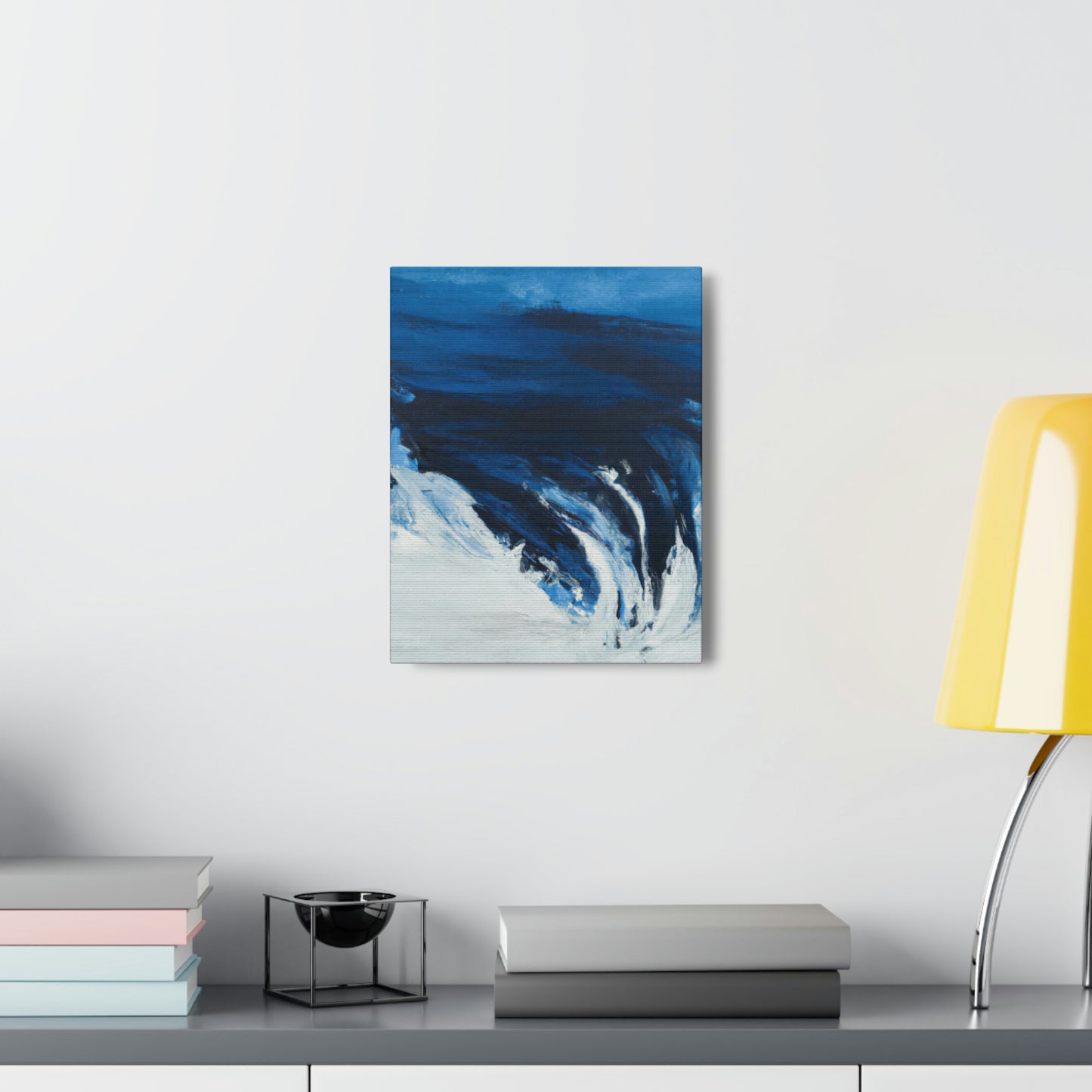 Blue Intricate Flux. - Canvas