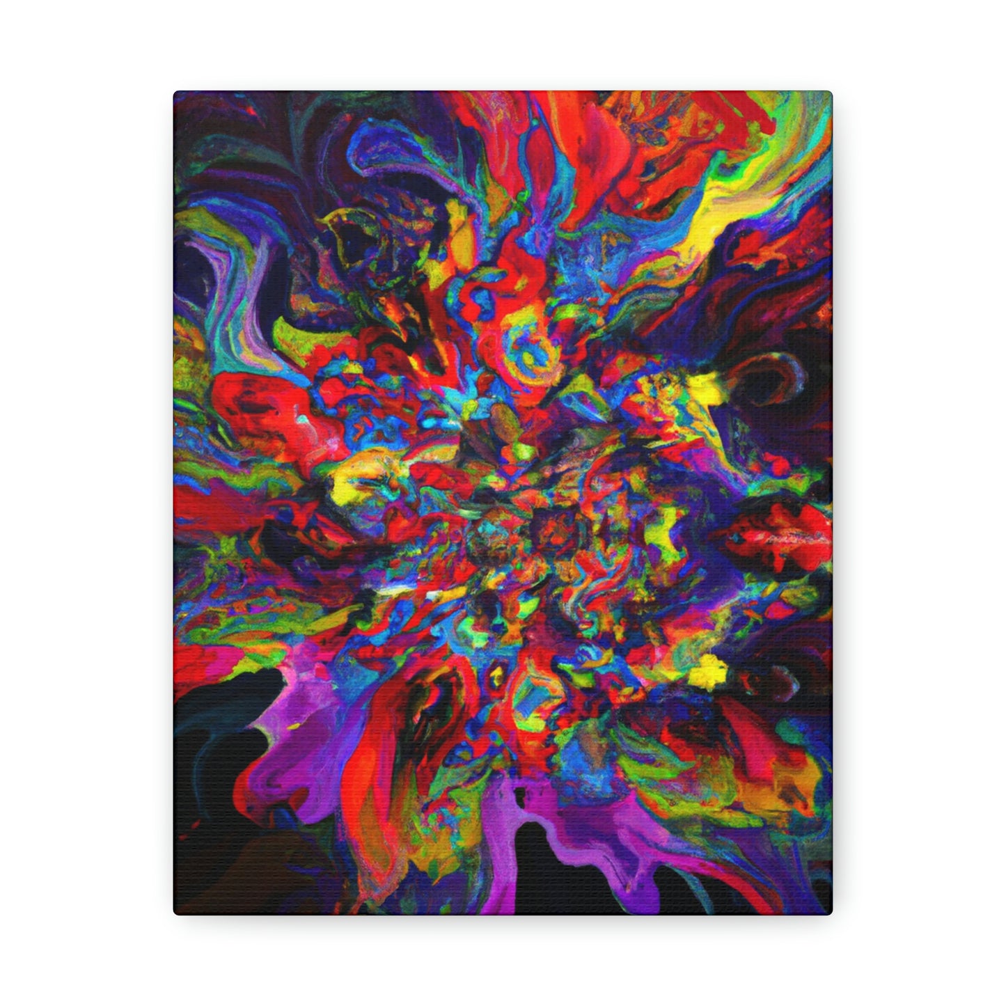 "Trippy Blooms" - Canvas