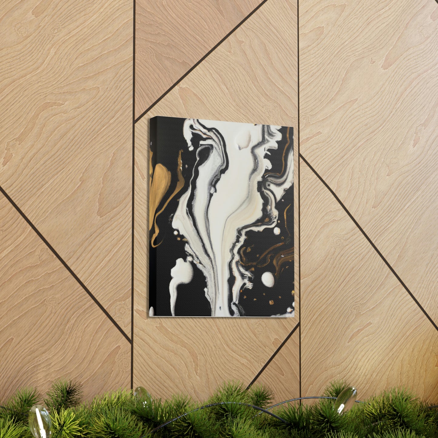 Gold Splash Galaxy. - Canvas