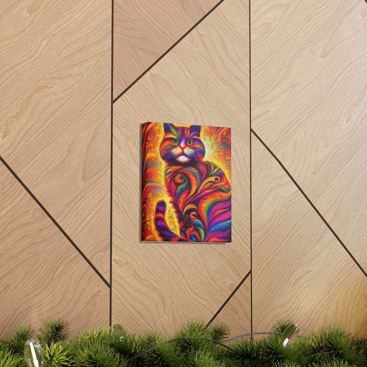 Feline Floral - Canvas