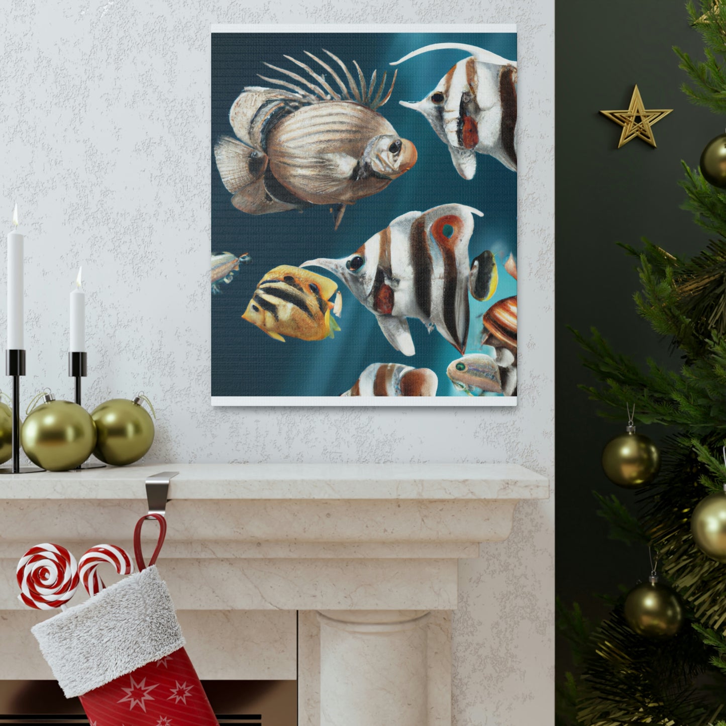 Oceanic Sea Life - Canvas