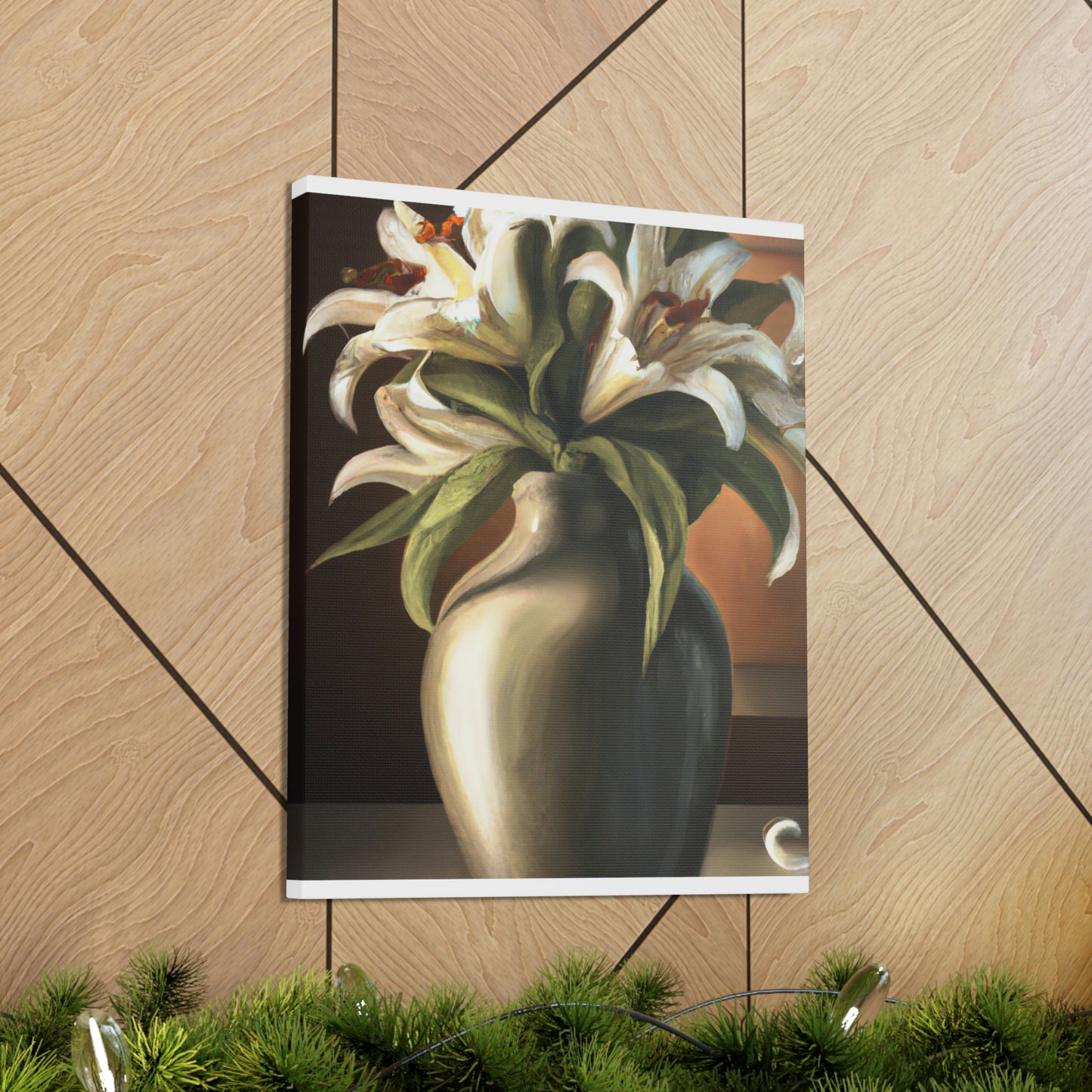 "Vase of Blossoms" - Canvas