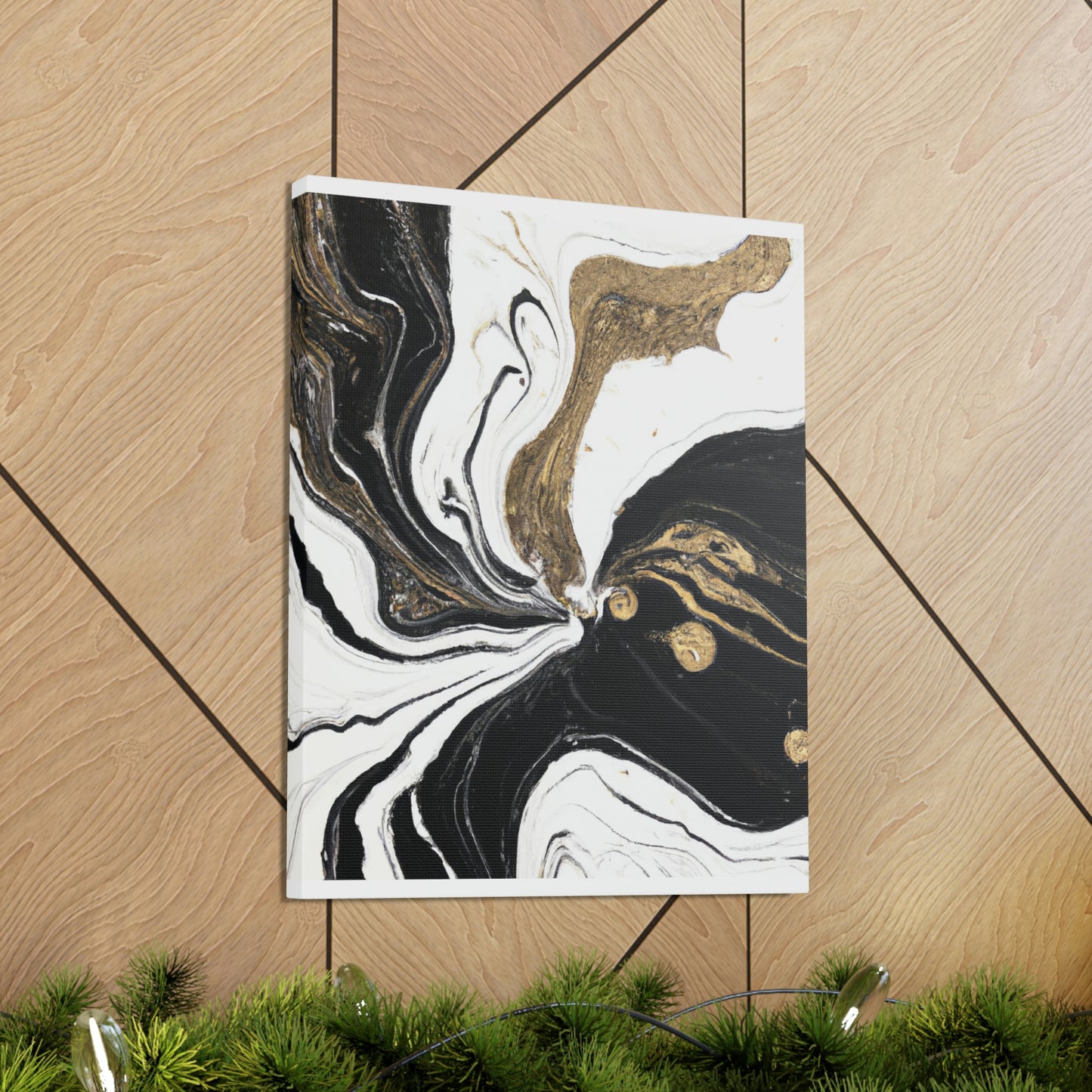 Golden Flux Flow. - Canvas