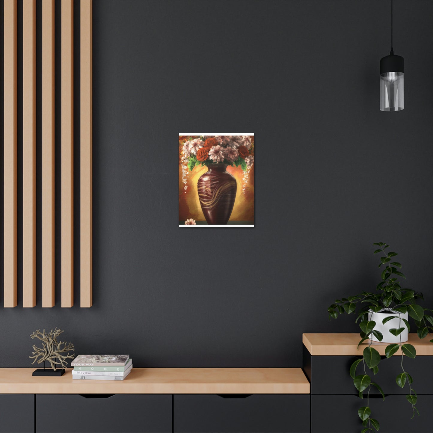 Floral Marvel Scene - Canvas