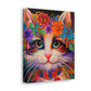 Flower Cat. - Canvas