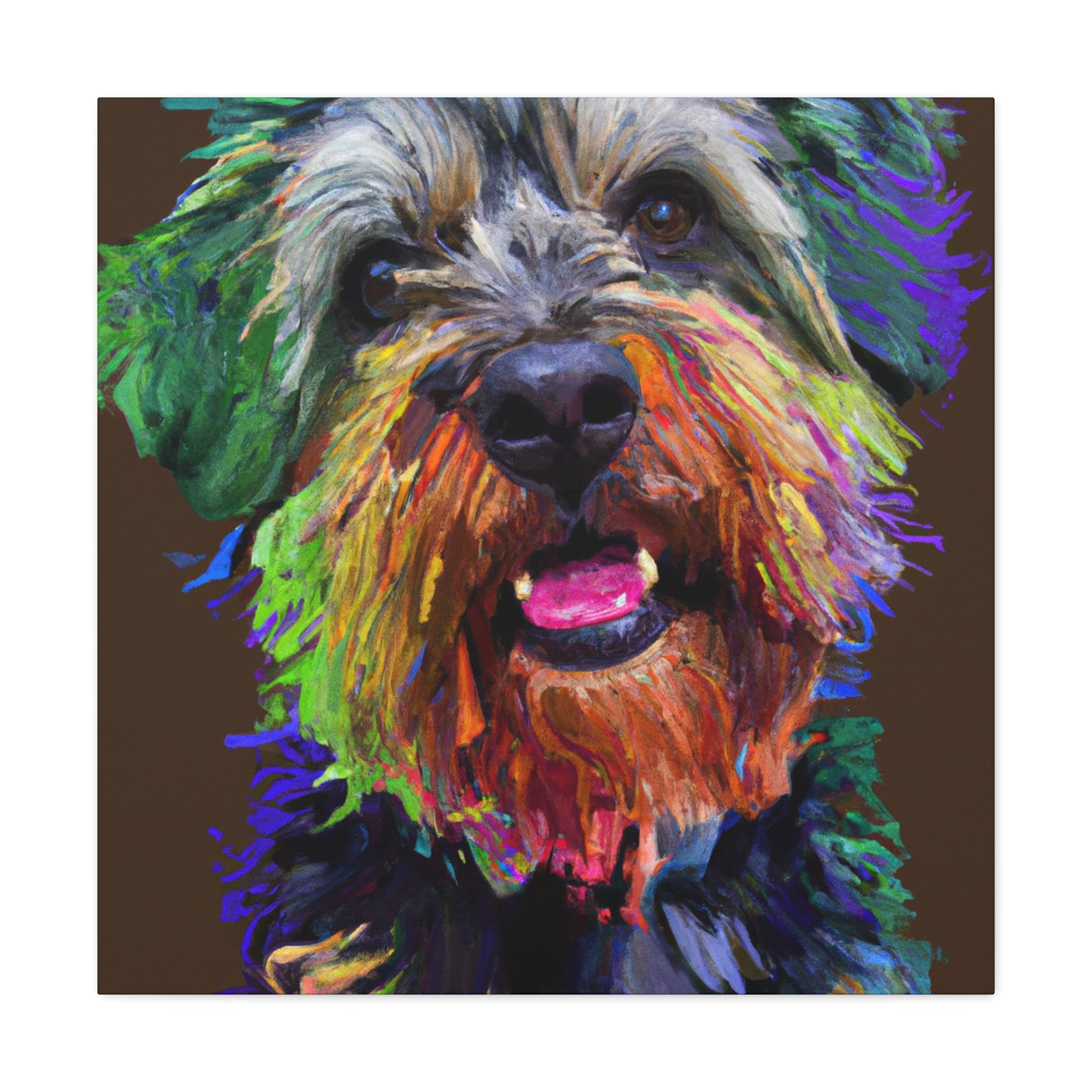 Canine Colorful. - Canvas