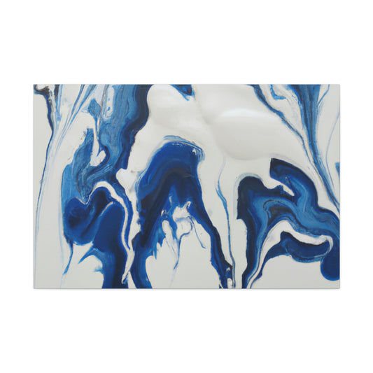 Blue Flux. - Canvas