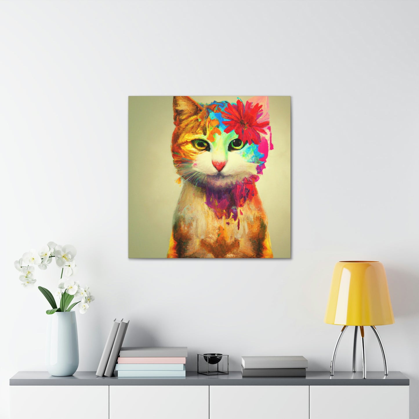 Flower Cat - Canvas