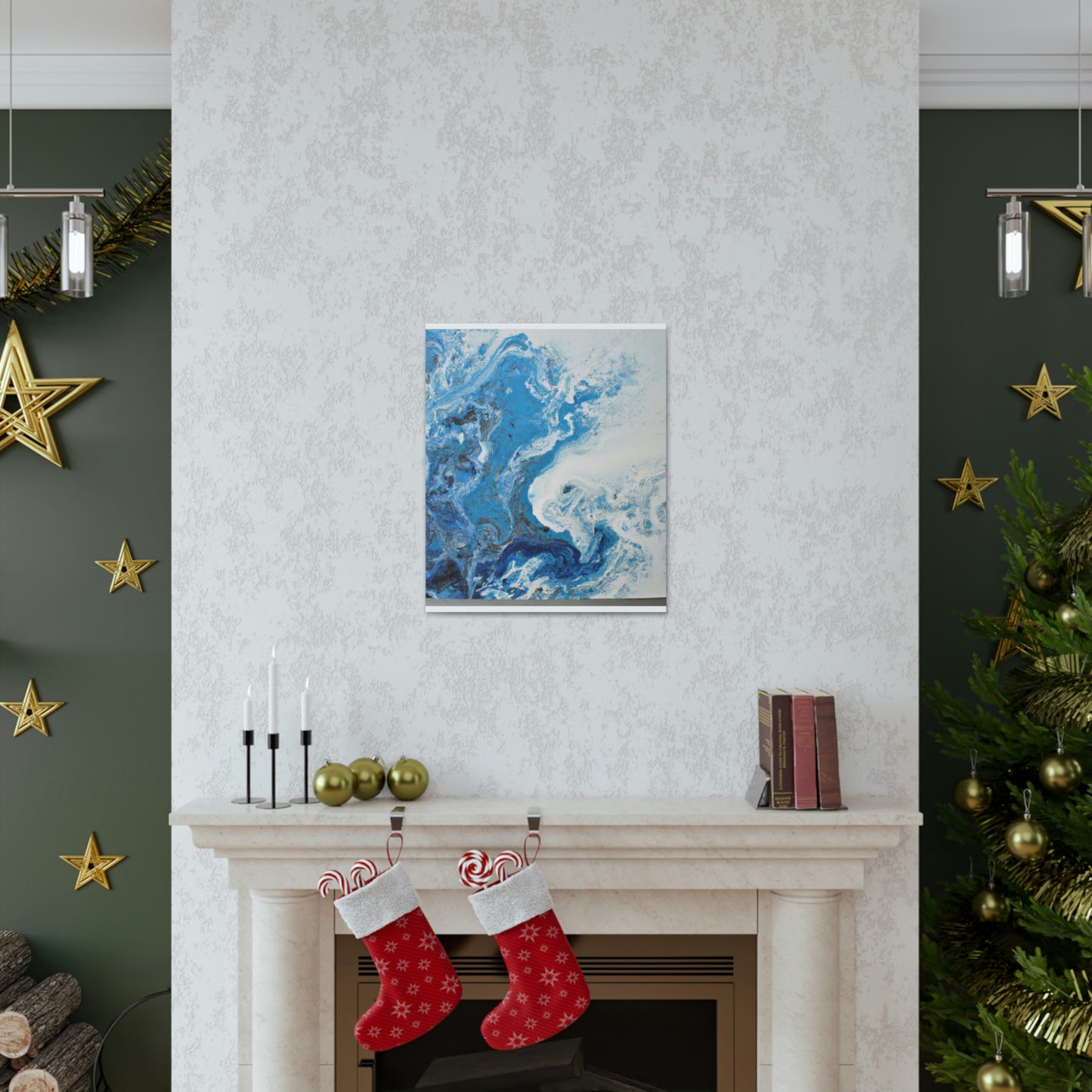 "Blue Spark" - Canvas