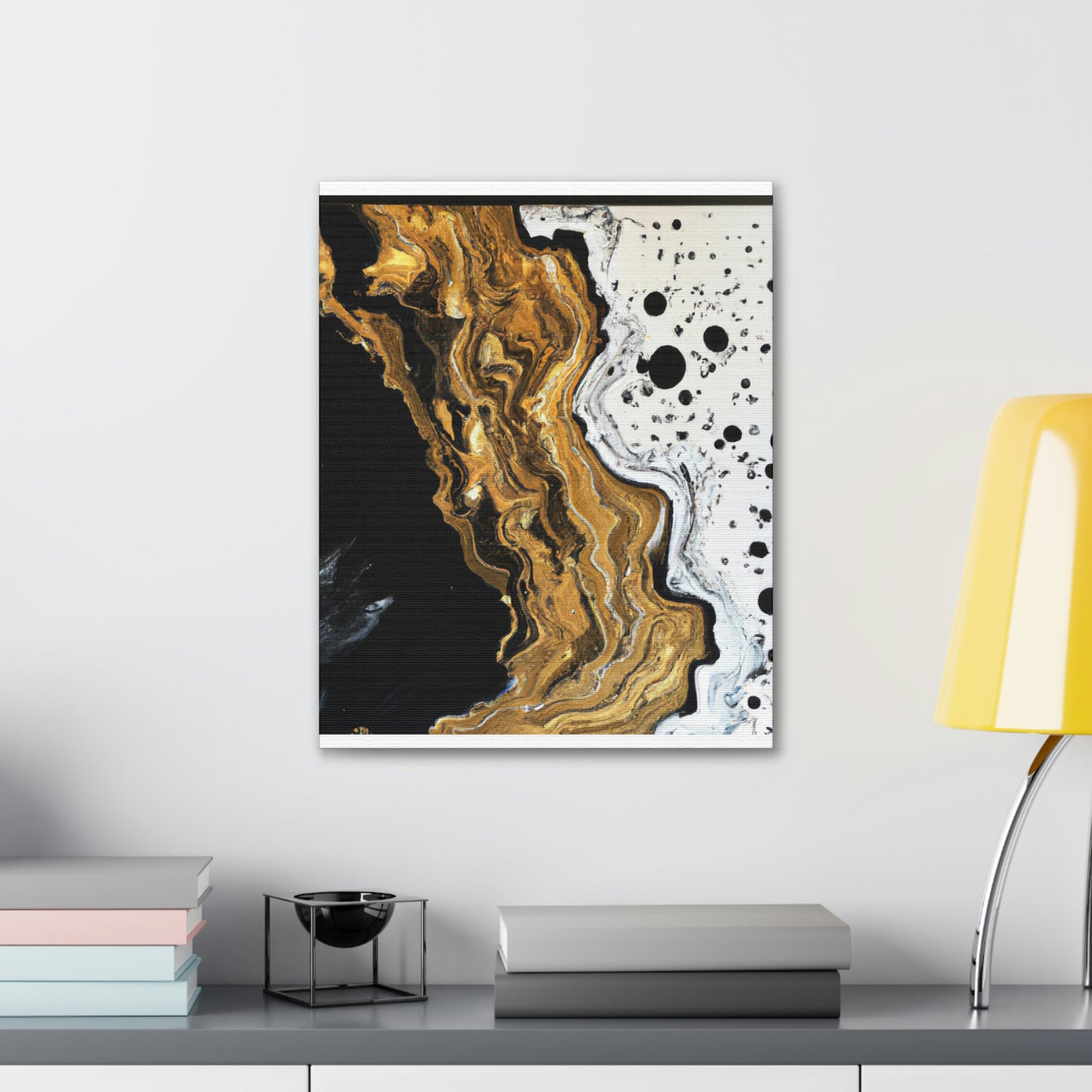 Midnight Gold Glitter - Canvas