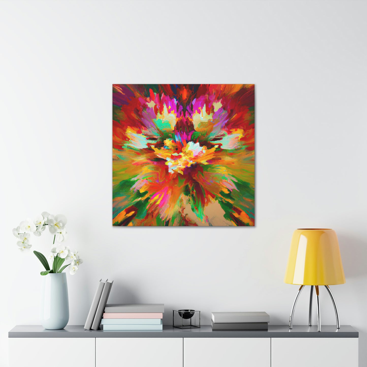 Illuminated Bloom. - Canvas