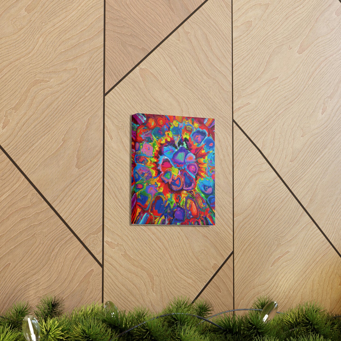 Trippy Floral. - Canvas