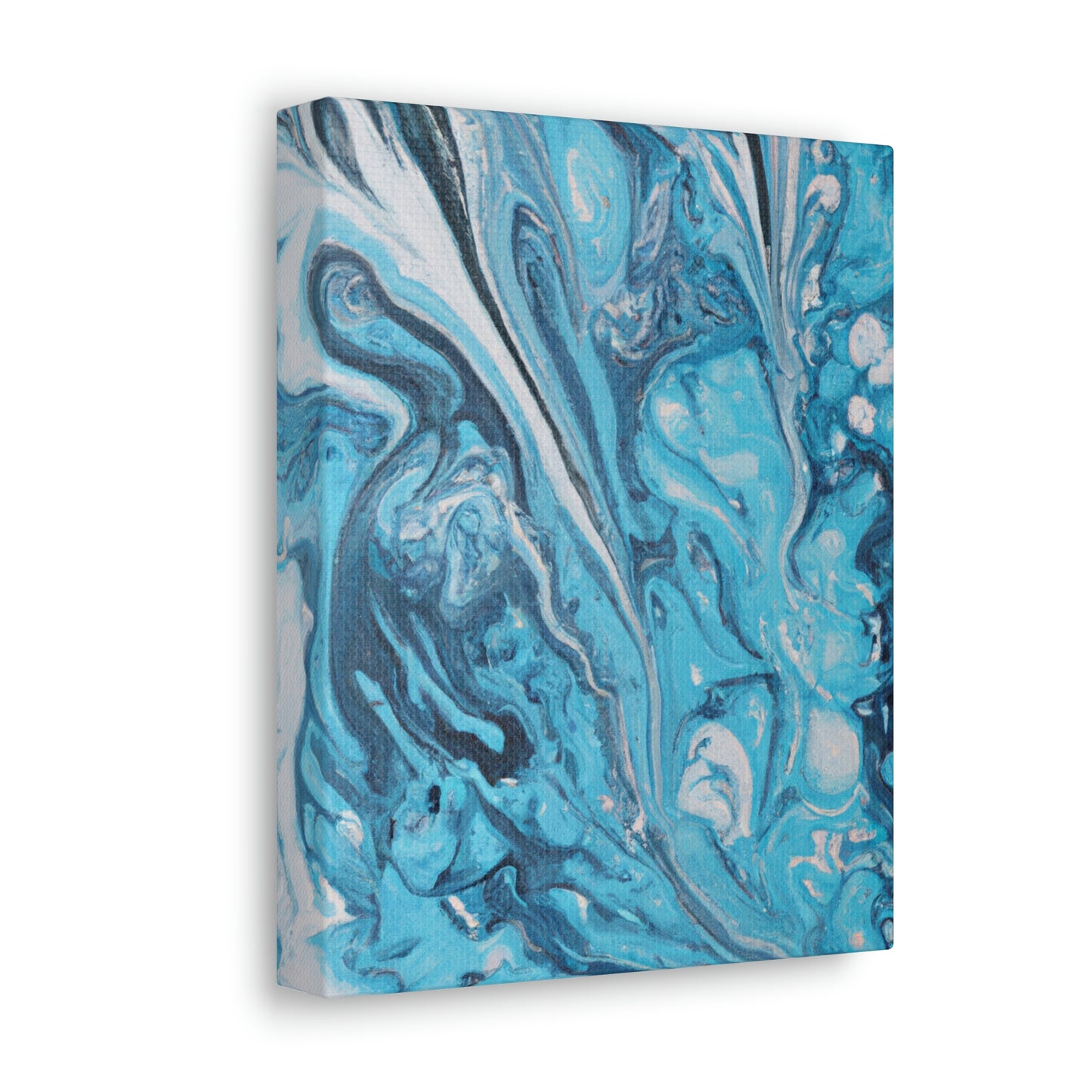 Aqua Swirl. - Canvas
