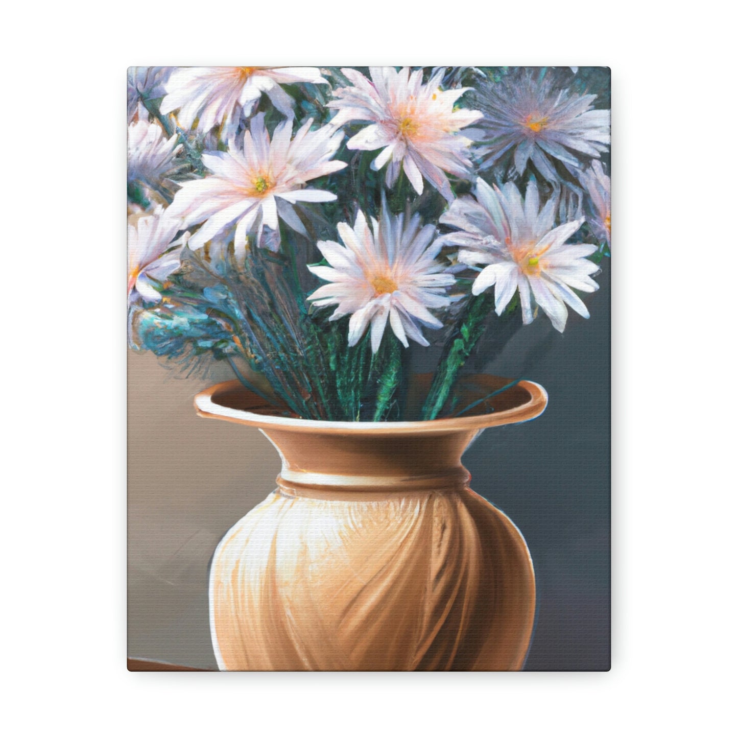 "Flower Vase Delight." - Canvas