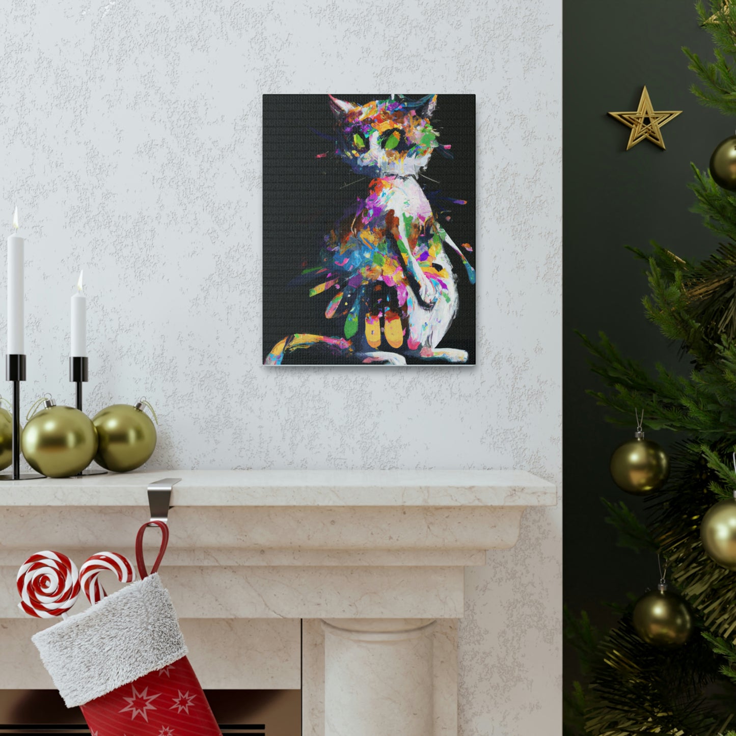 Flower Cat - Canvas