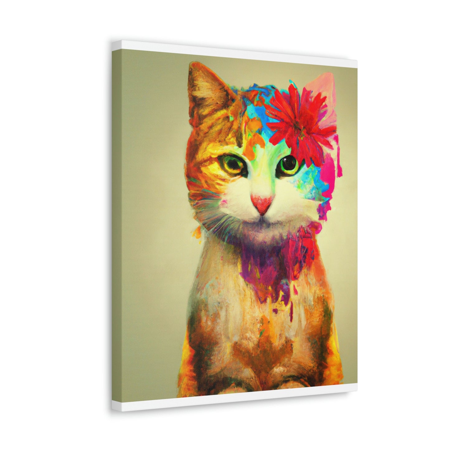 Flower Cat - Canvas