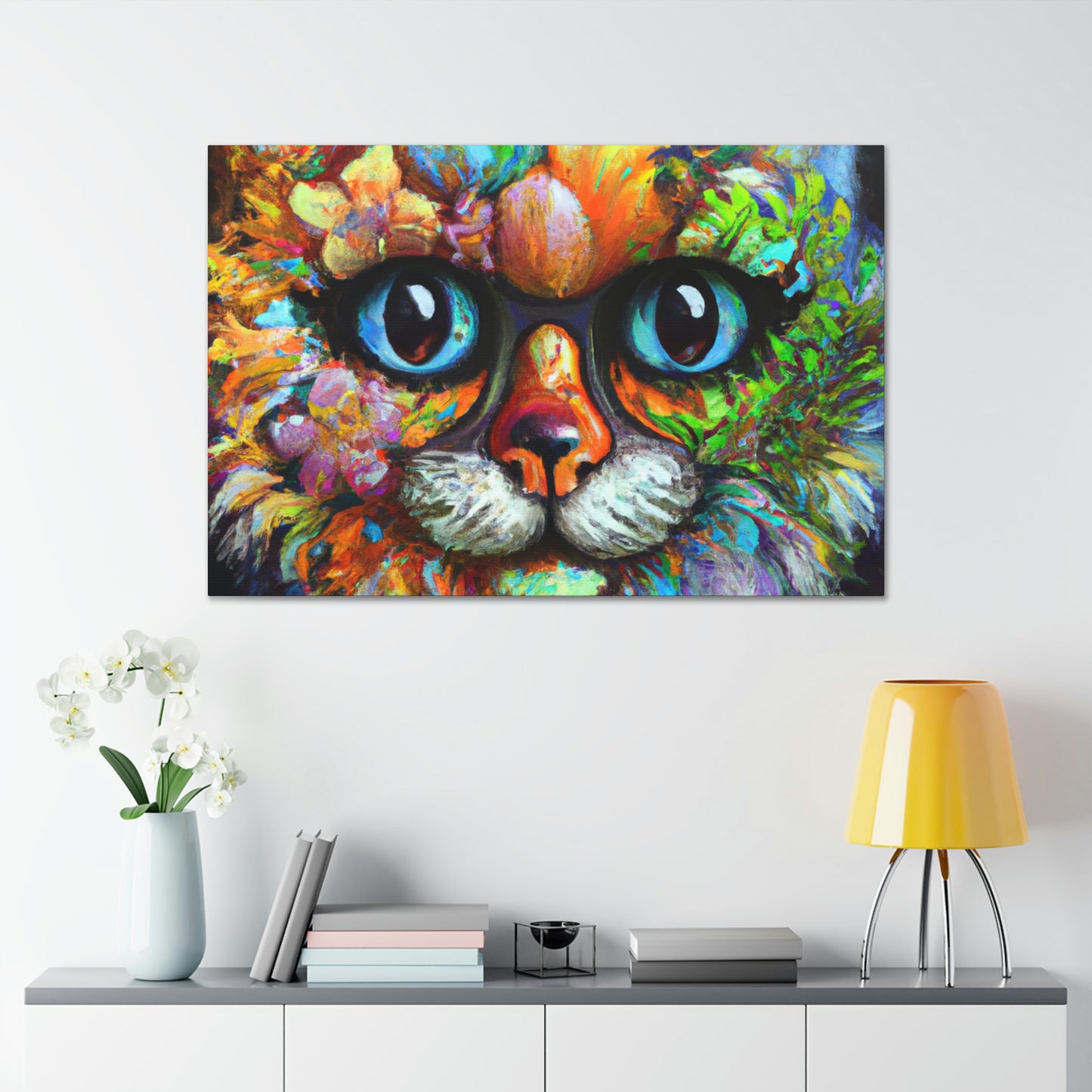Blissful Cat - Canvas