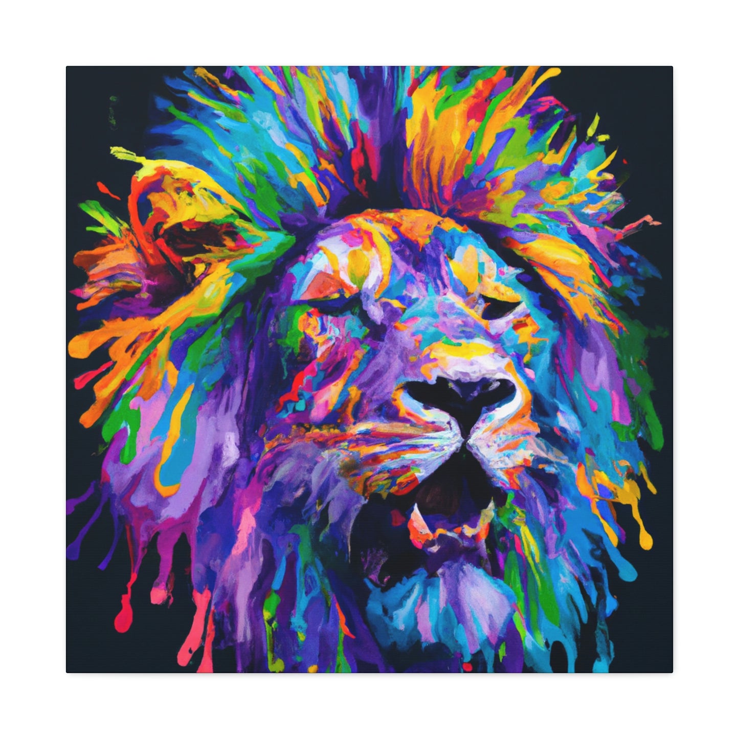 Lion Prismatic - Canvas