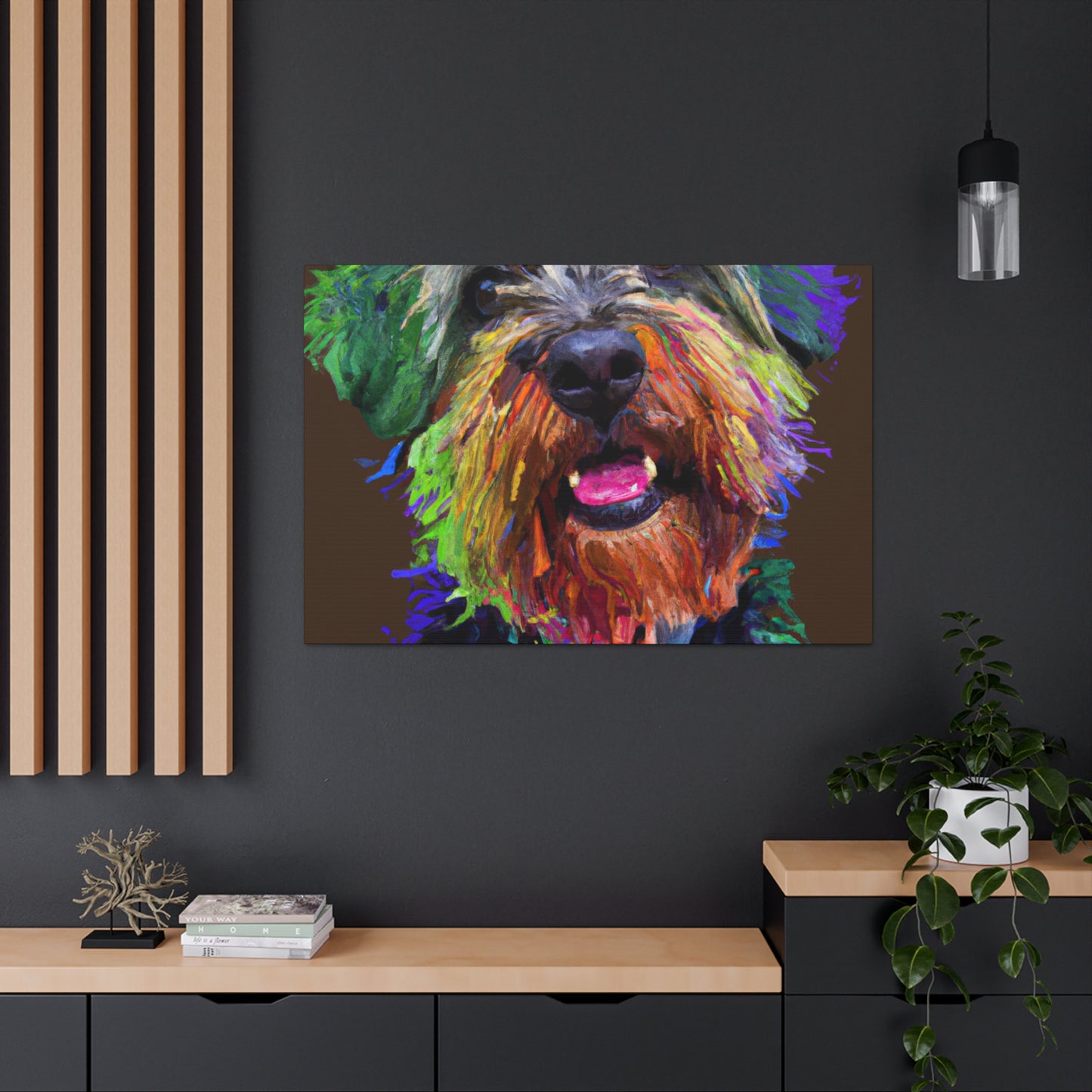 Canine Colorful. - Canvas