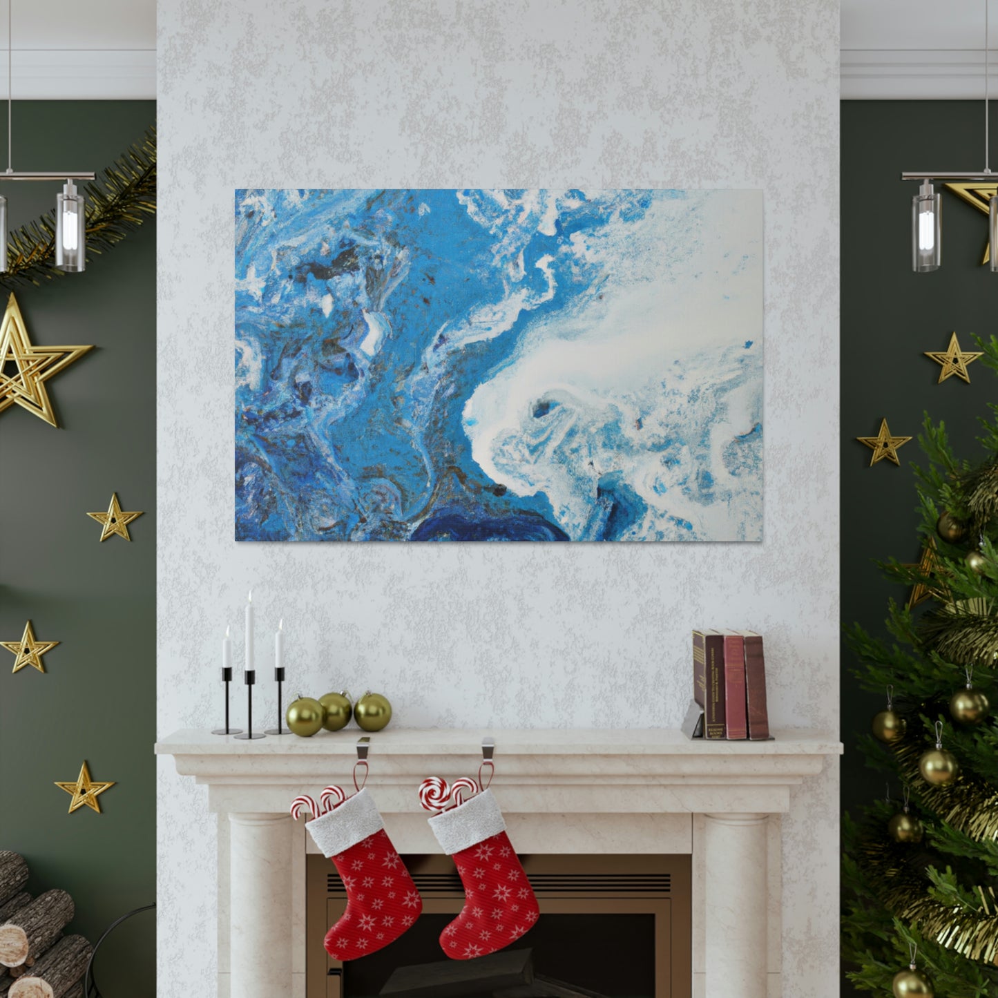 "Blue Spark" - Canvas