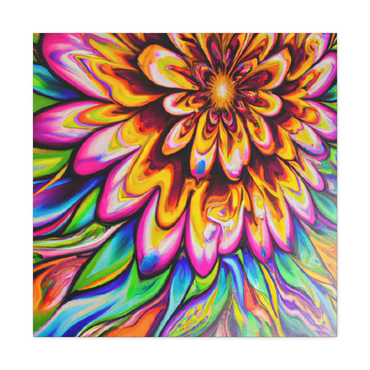 Psychedelic Bloom - Canvas