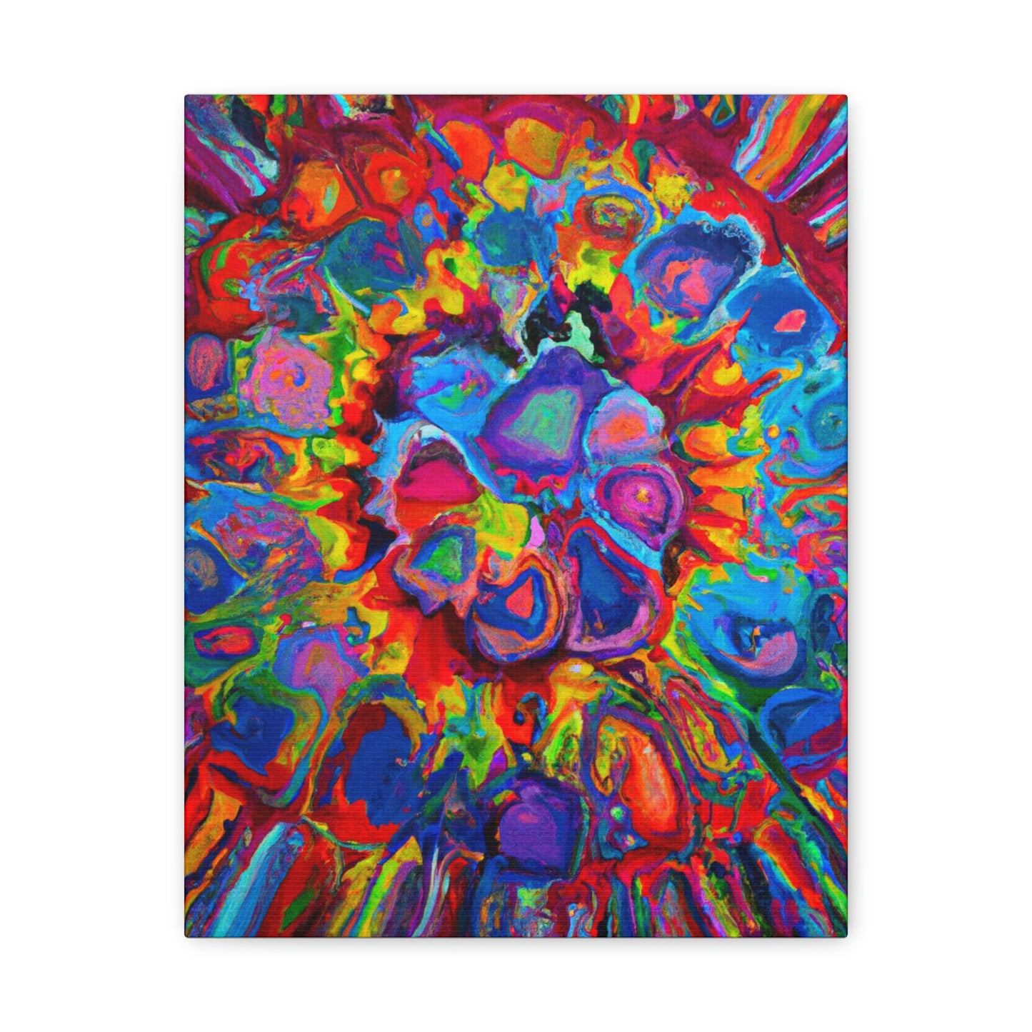 Trippy Floral. - Canvas