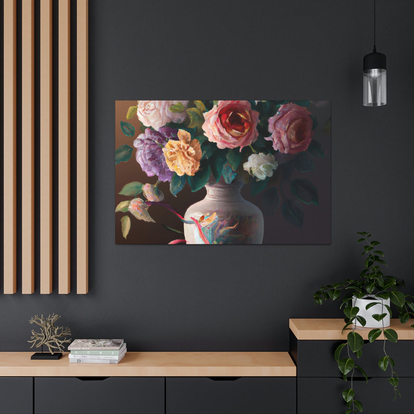 Blooming Petal Splendor - Canvas