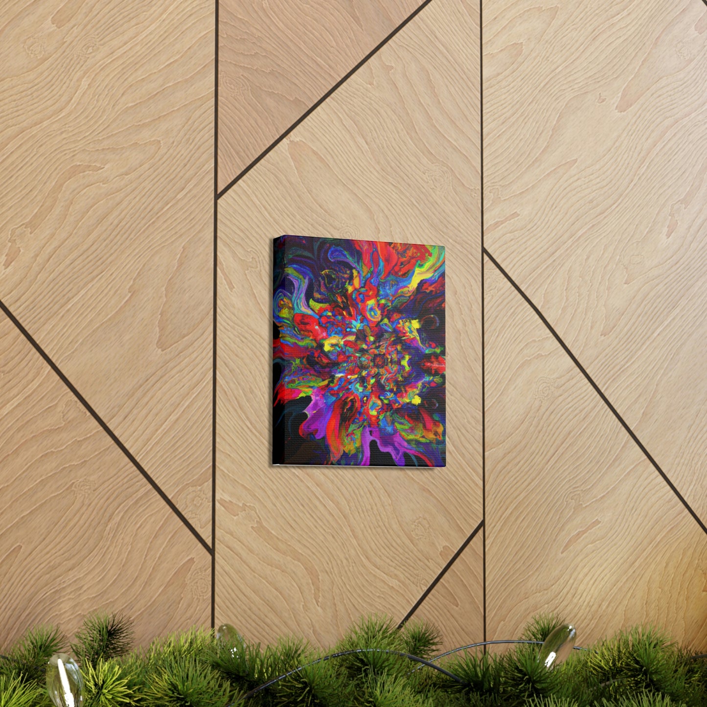 "Trippy Blooms" - Canvas