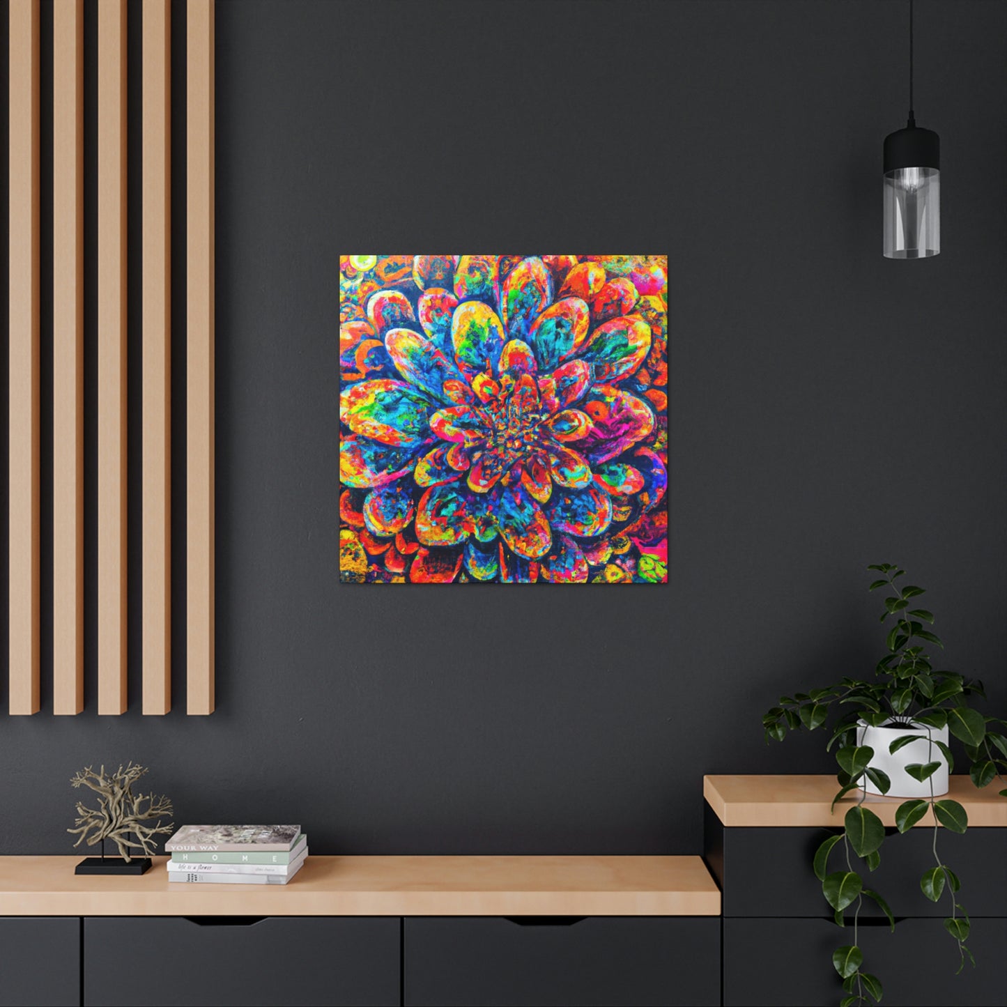 Psychedelic Bloom. - Canvas