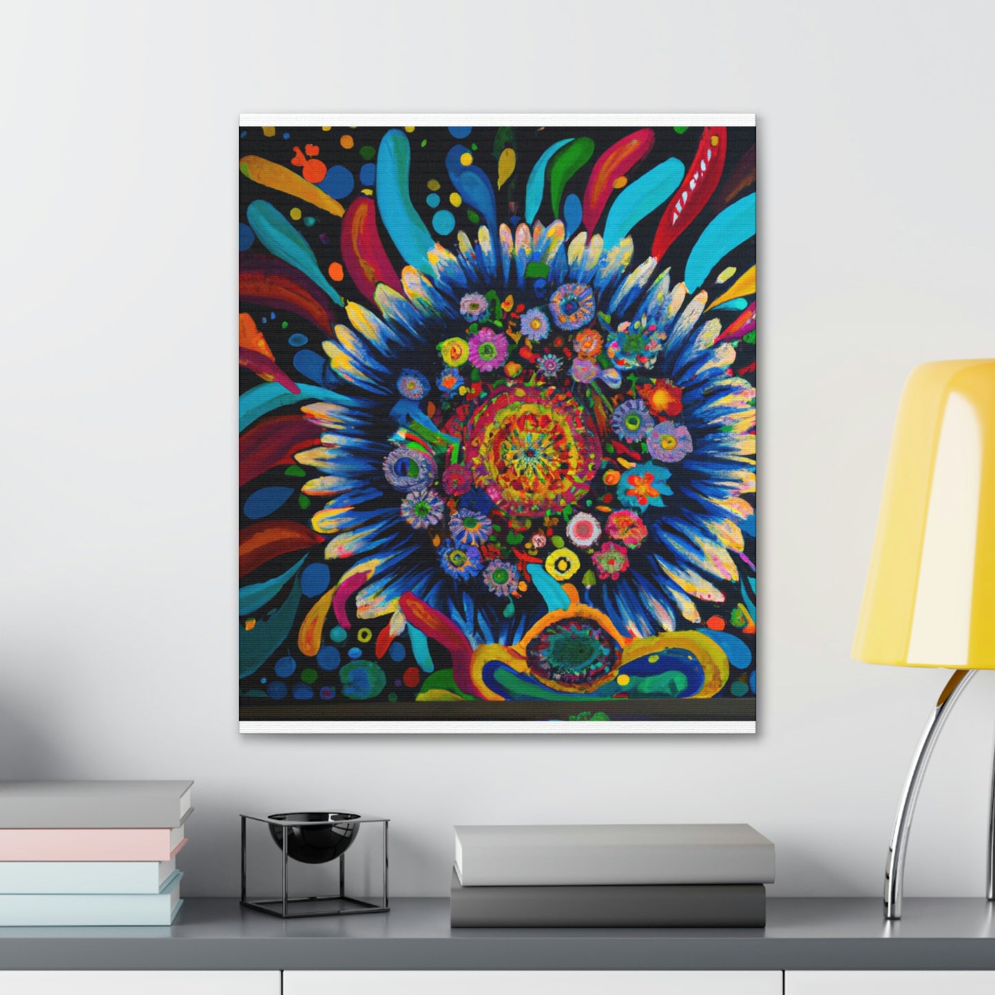 Vibrant Bloom. - Canvas