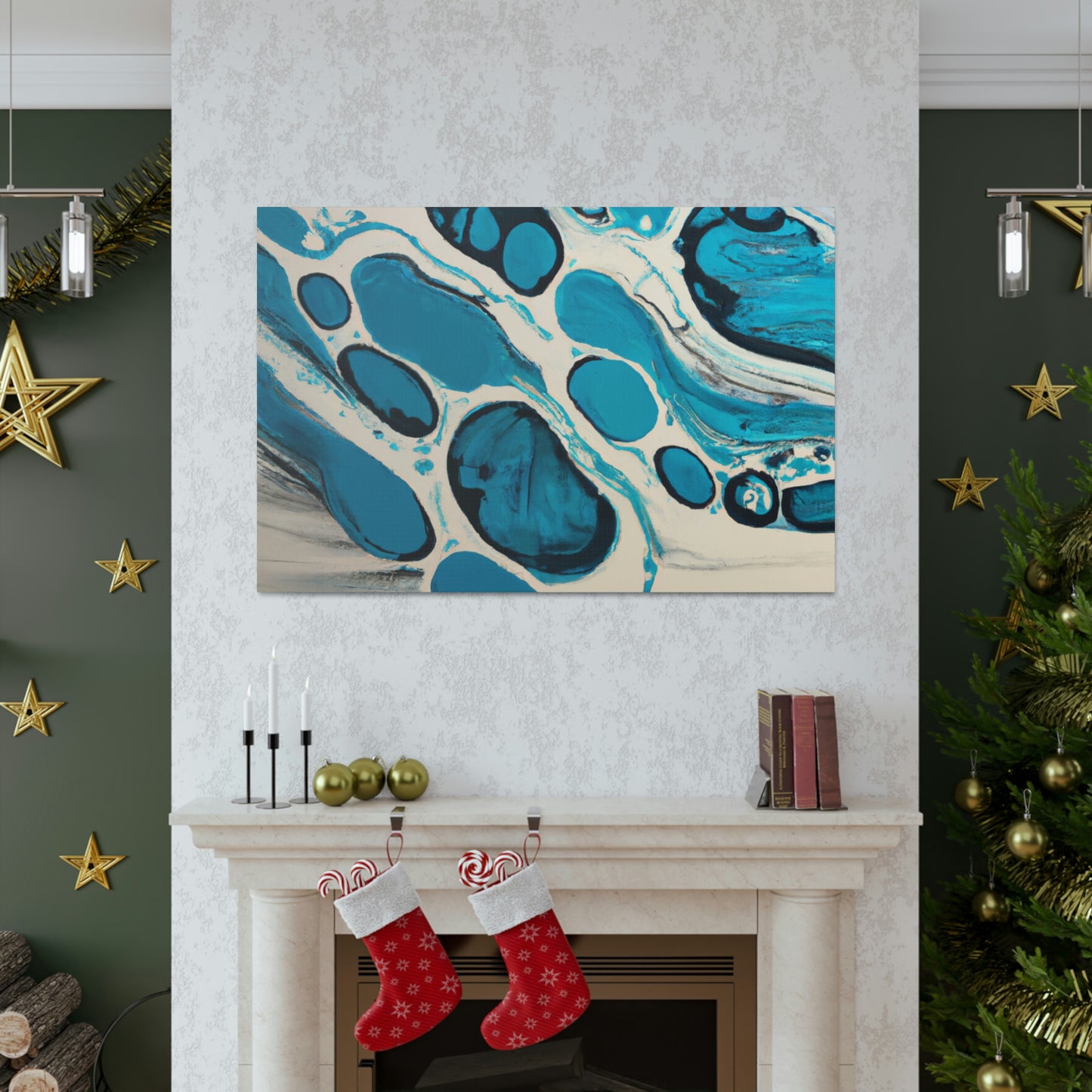 "Aqua Flow" - Canvas