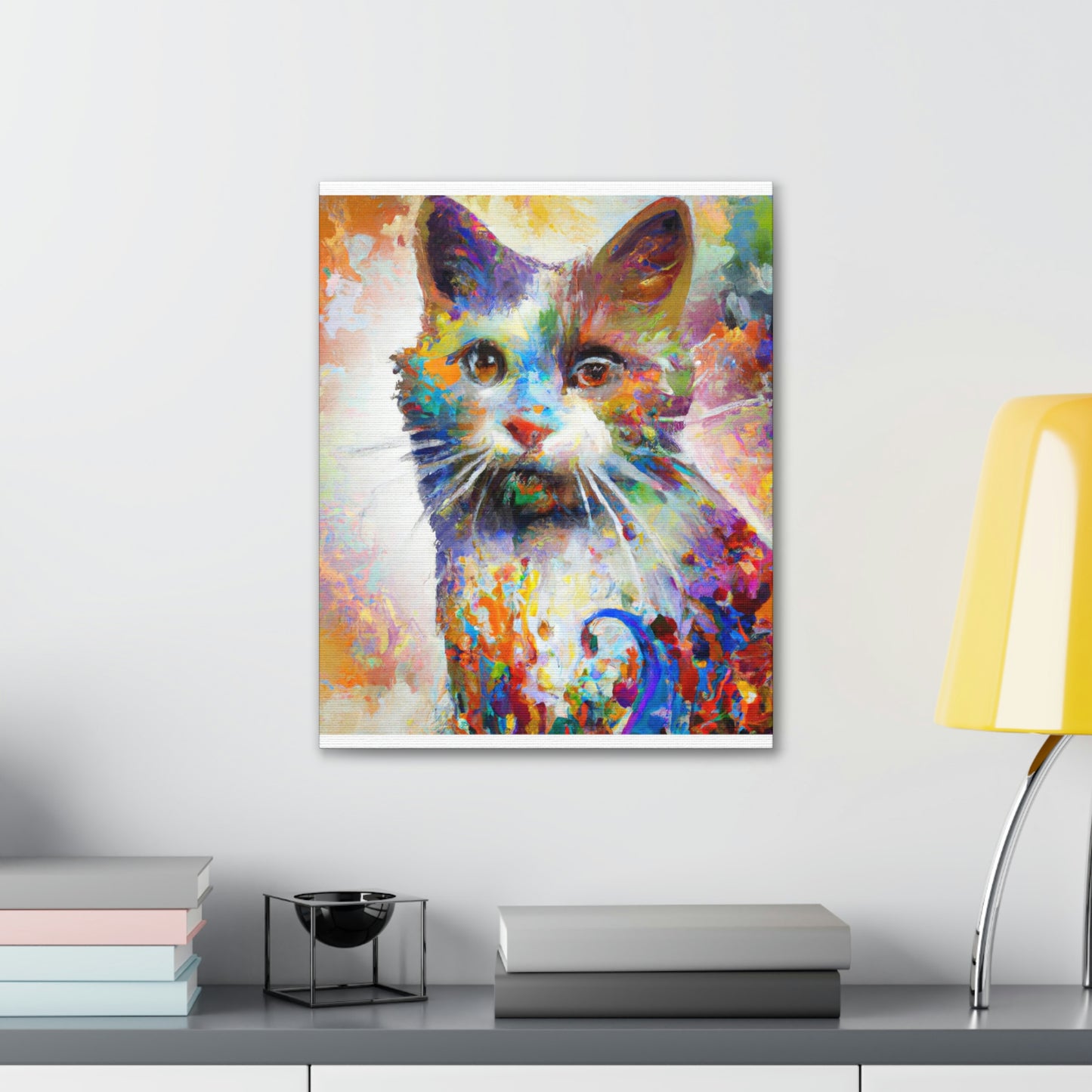 Bloomy Feline! - Canvas