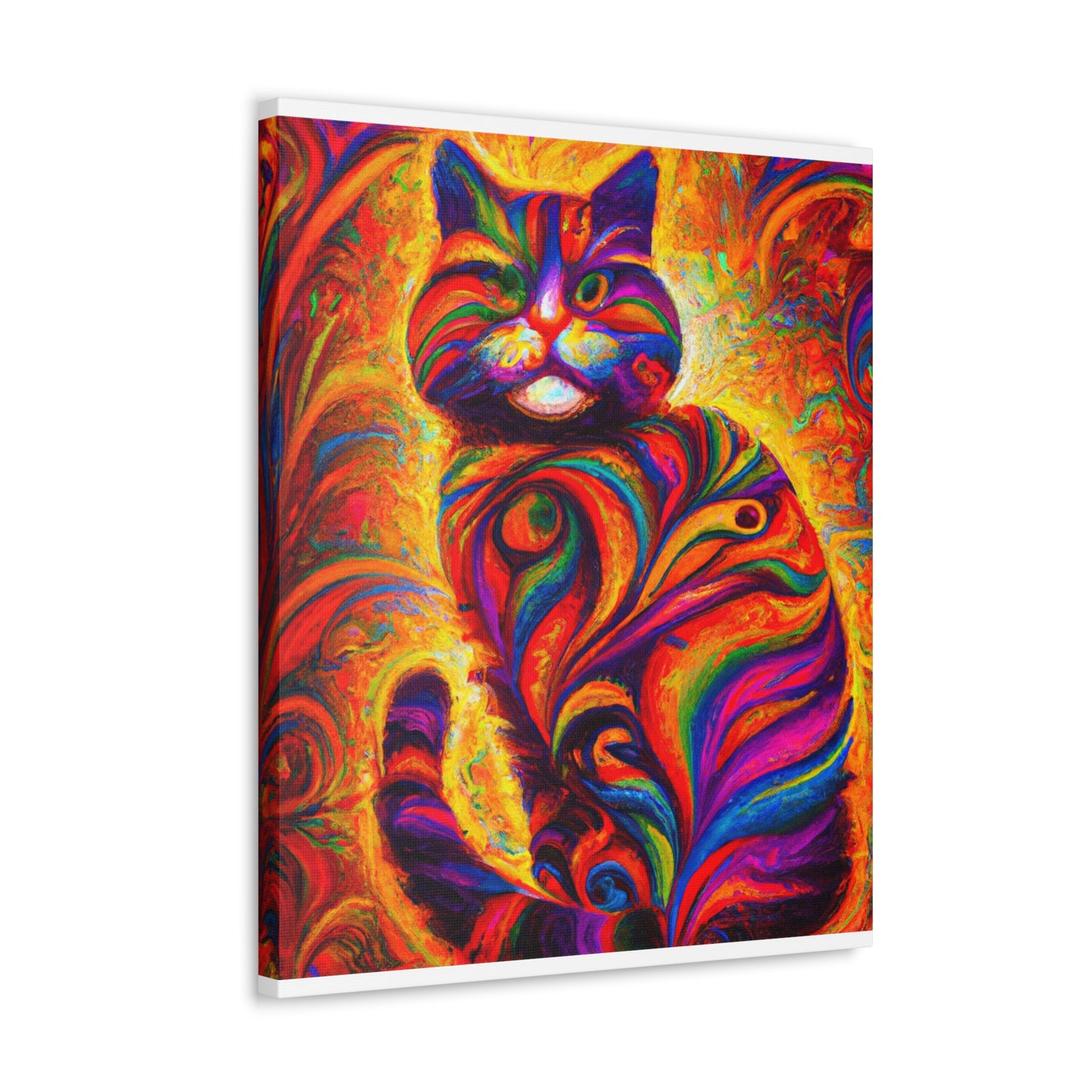 Feline Floral - Canvas