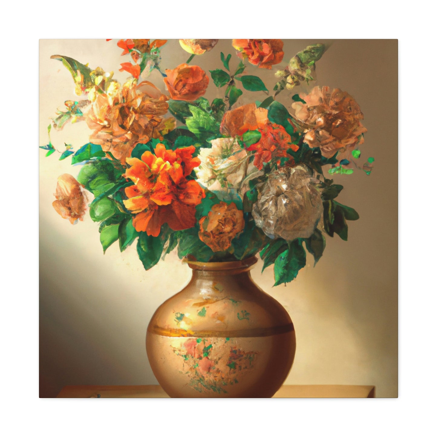 Floral Finesse Honed. - Canvas