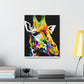 Multi-Hued Giraffe - Canvas