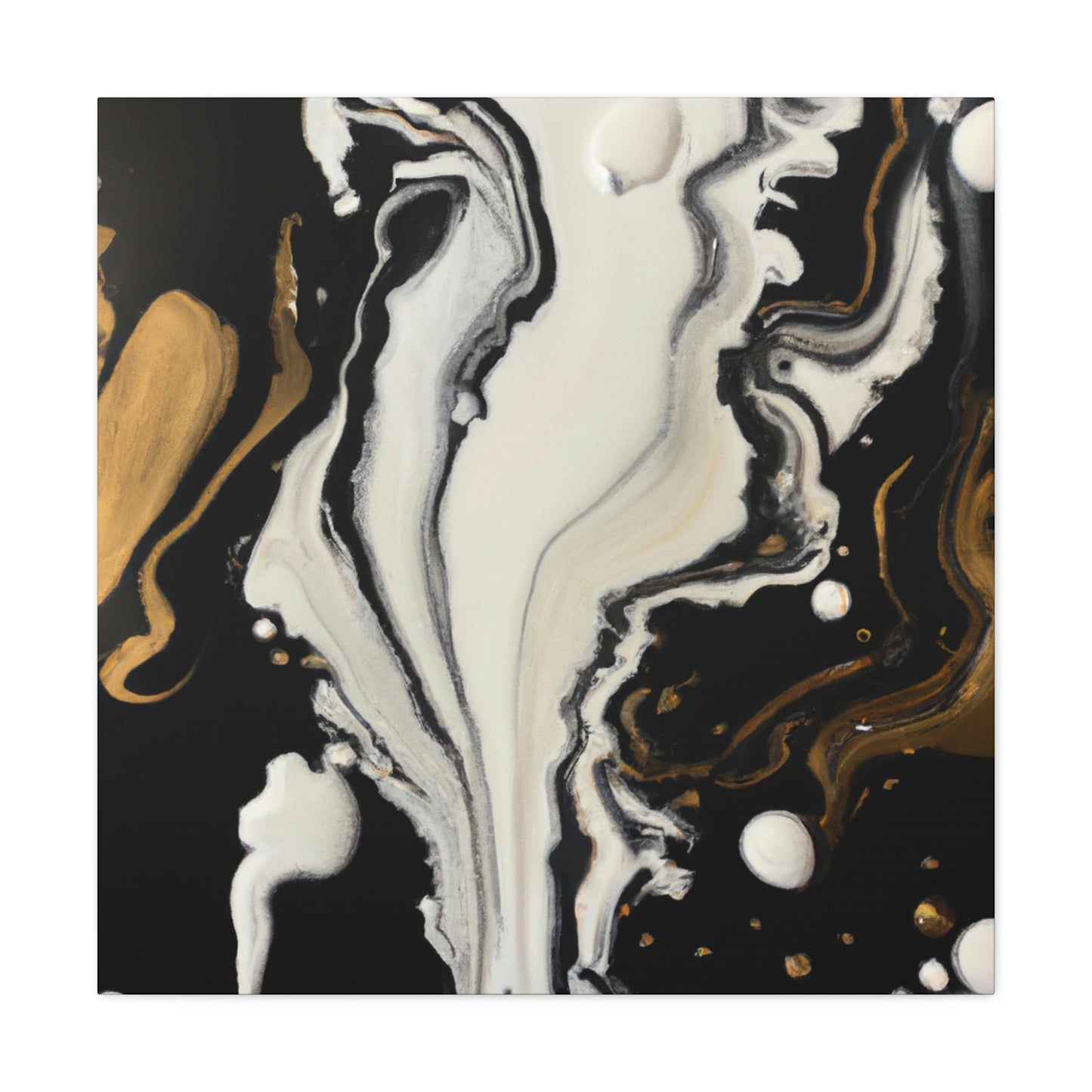 Gold Splash Galaxy. - Canvas