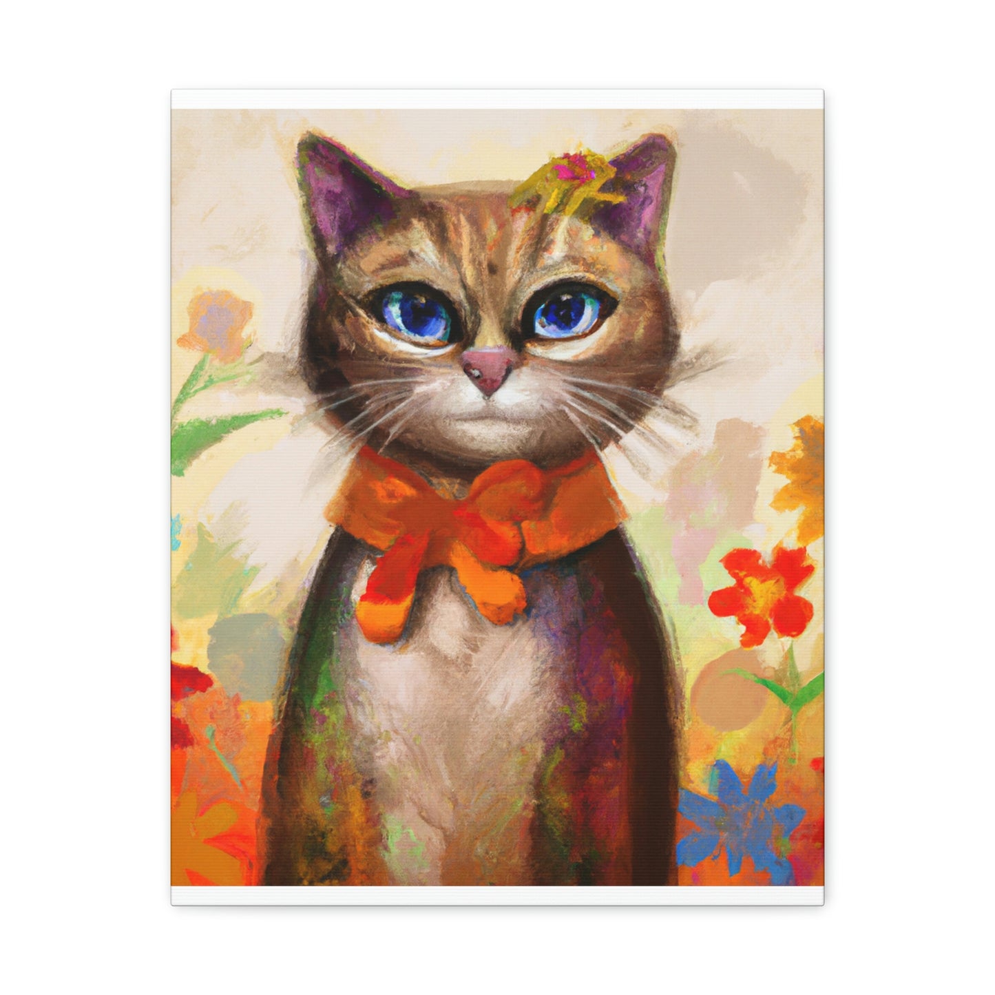 Feline Flora - Canvas