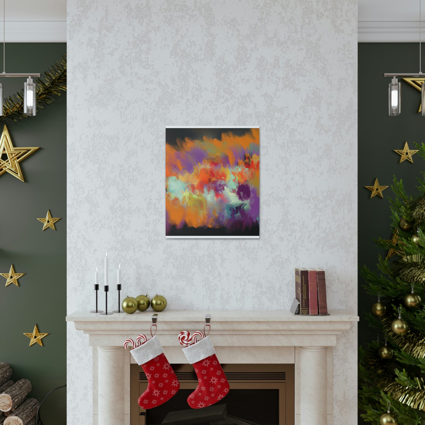 Coral Sparkle. - Canvas