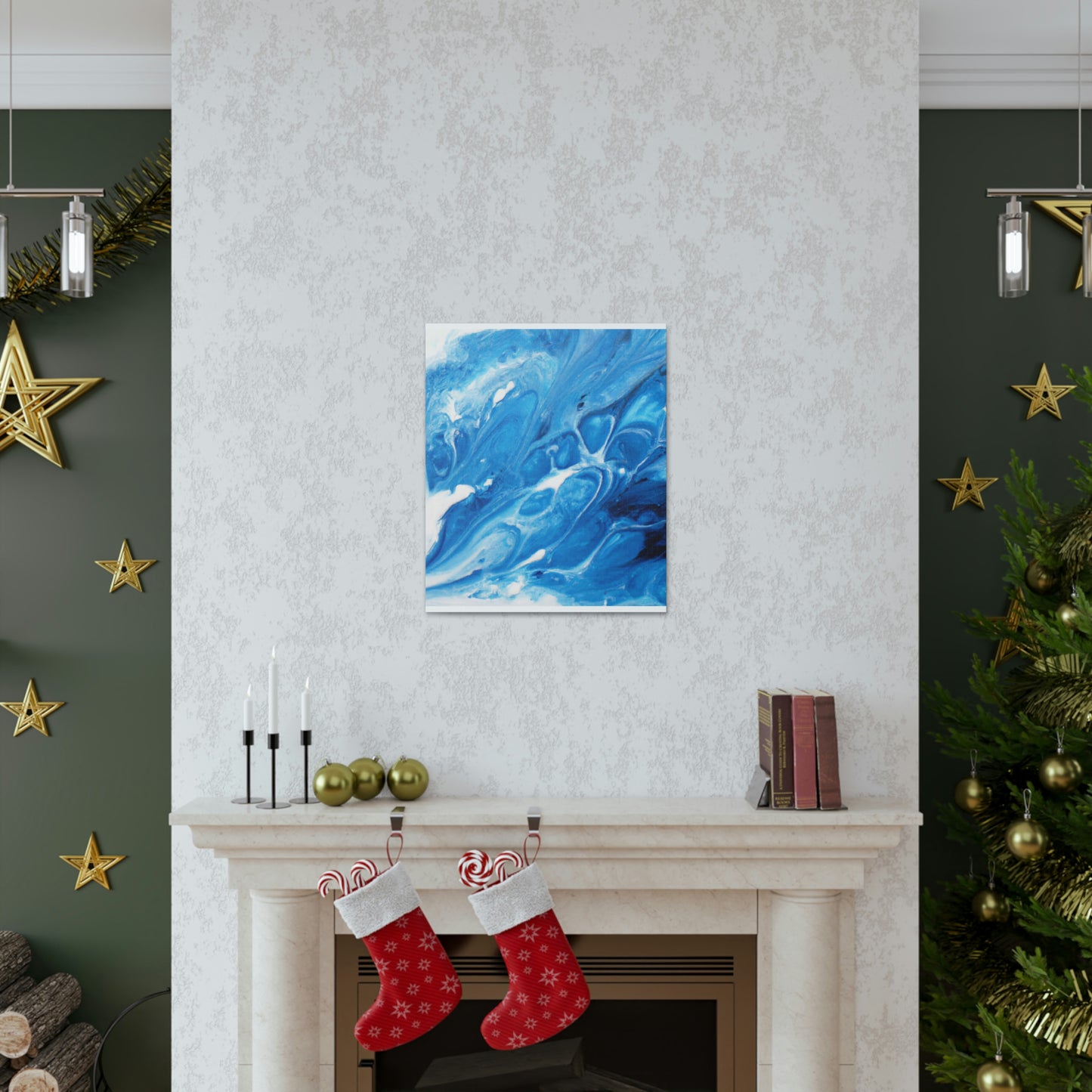 Blue Vapour. - Canvas