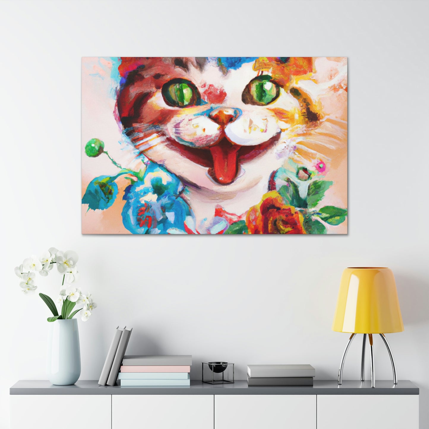 Feline Florals - Canvas